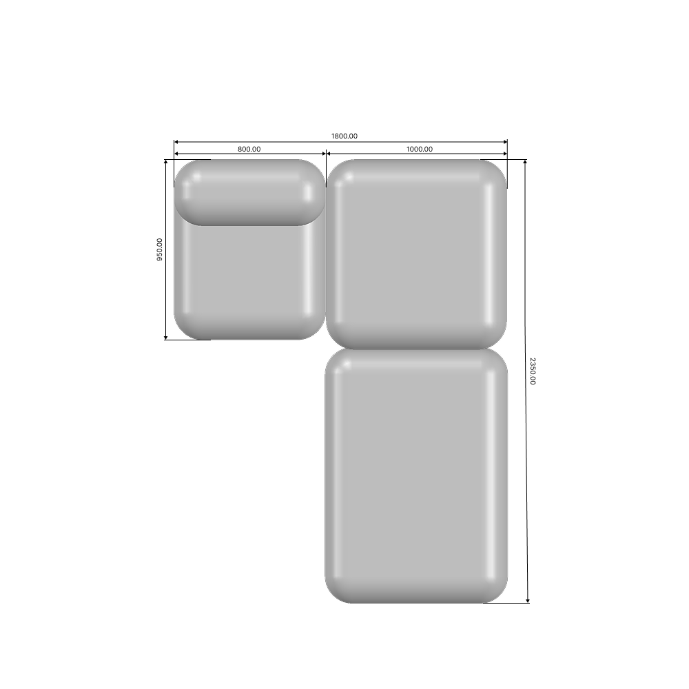 Size 2 cm