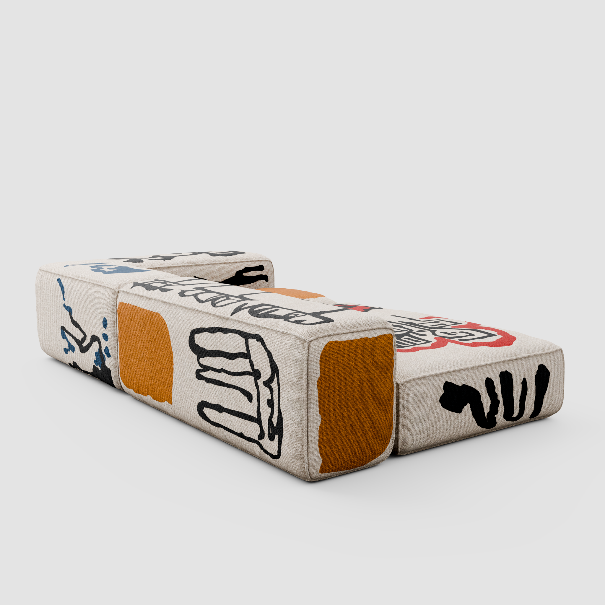 RAW CODE Chaise Sofa (Duo): Urban Relaxation for Two