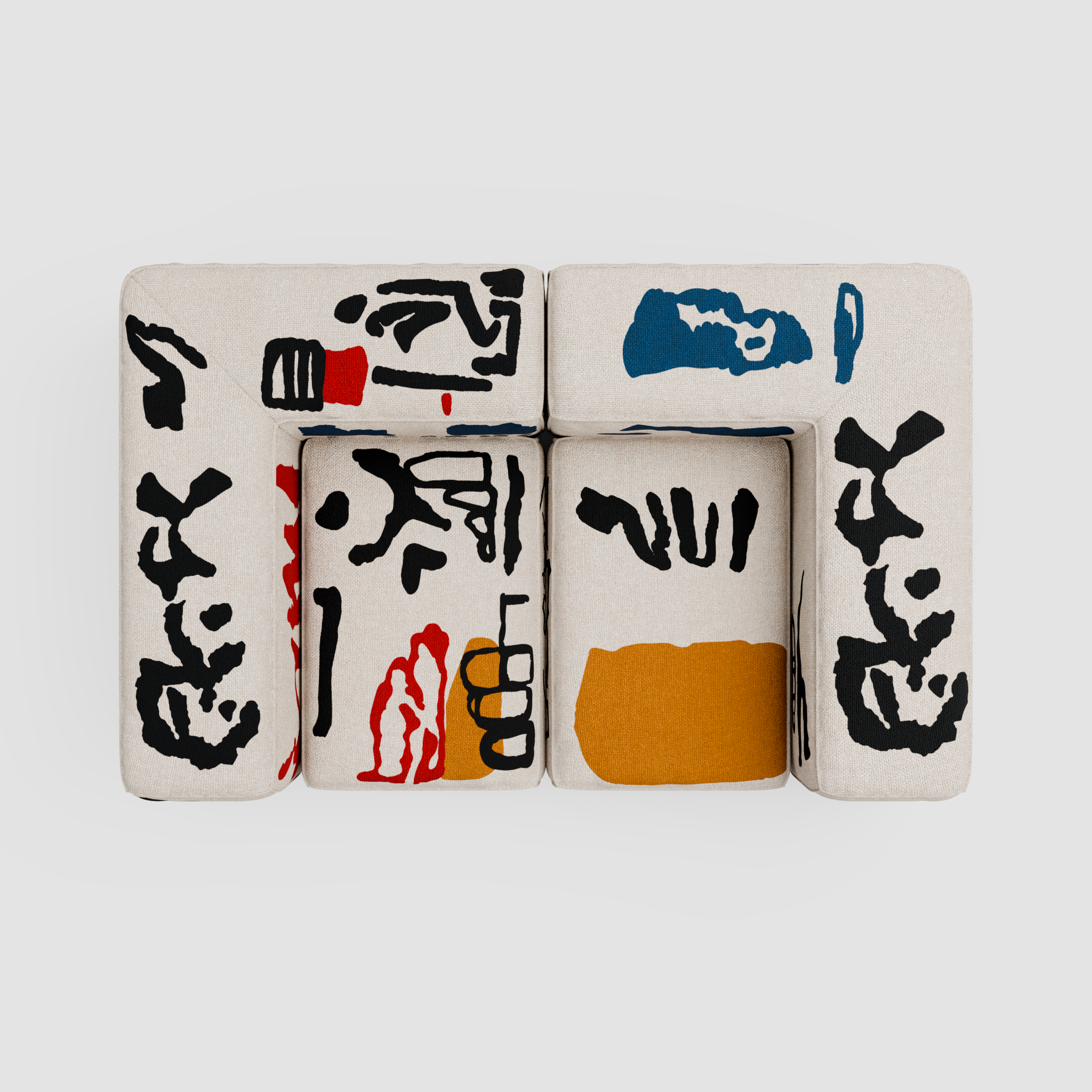 RAW CODE Sofa (Tête-à-Tête): A Dialogue of Forms