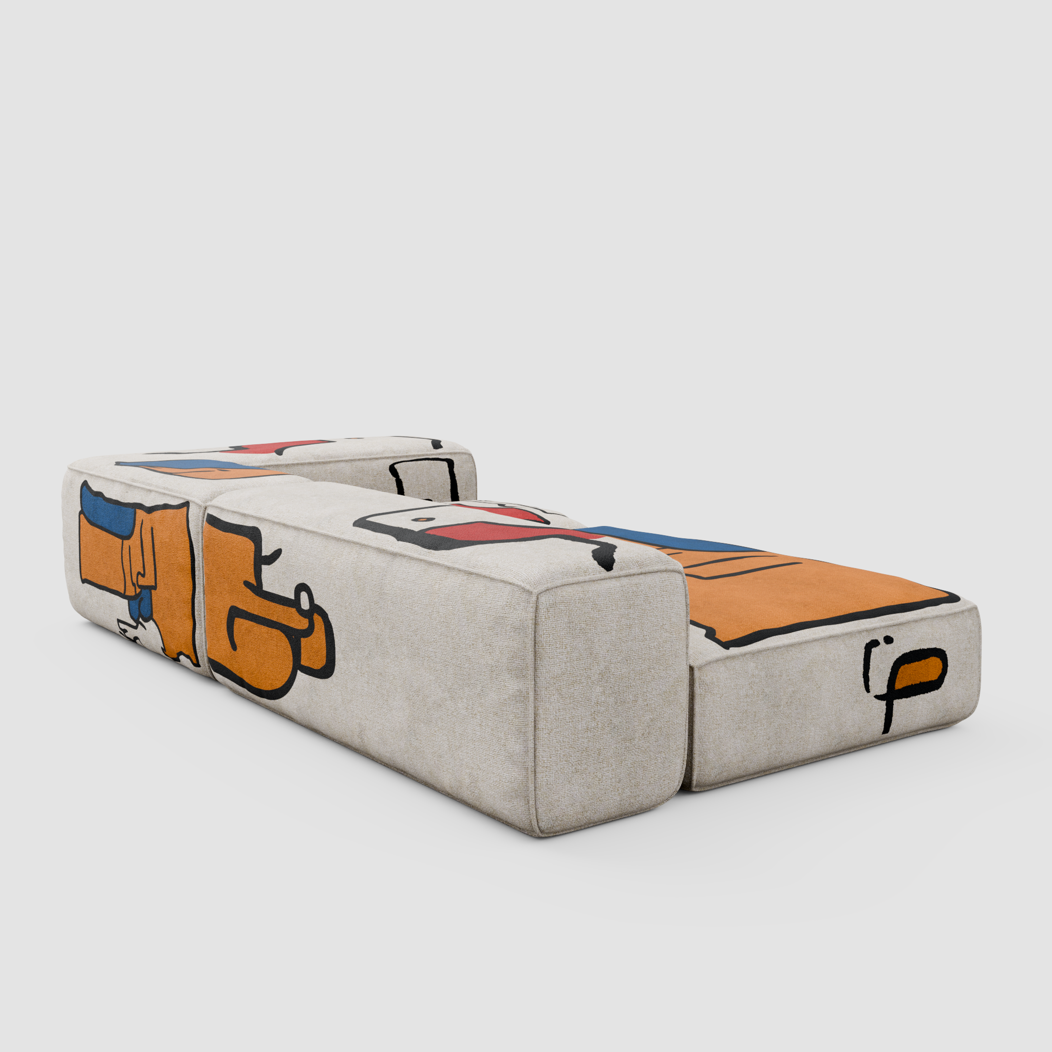 RAW JOY Chaise Sofa (Duo): Urban Relaxation for Two