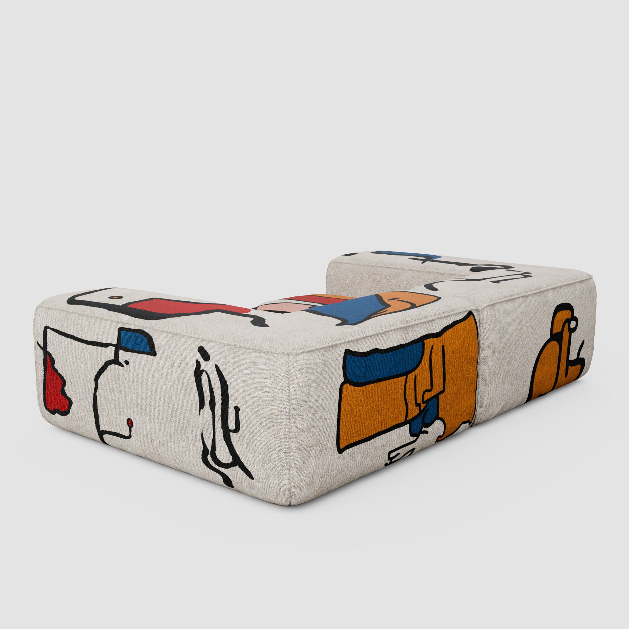 RAW JOY Sofa (Tête-à-Tête): A Dialogue of Forms
