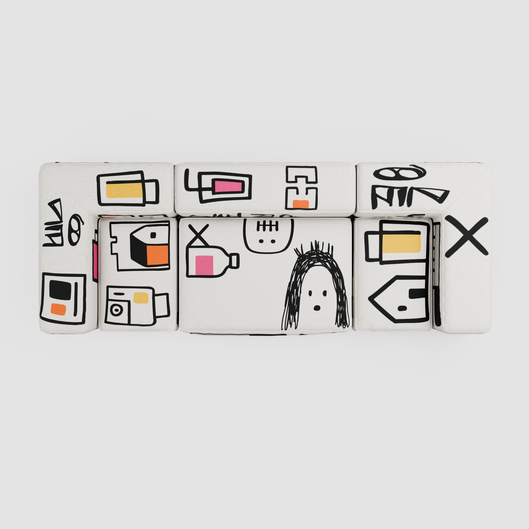 RAW NOVA Linear Sofa (Trio): Urban Perspective