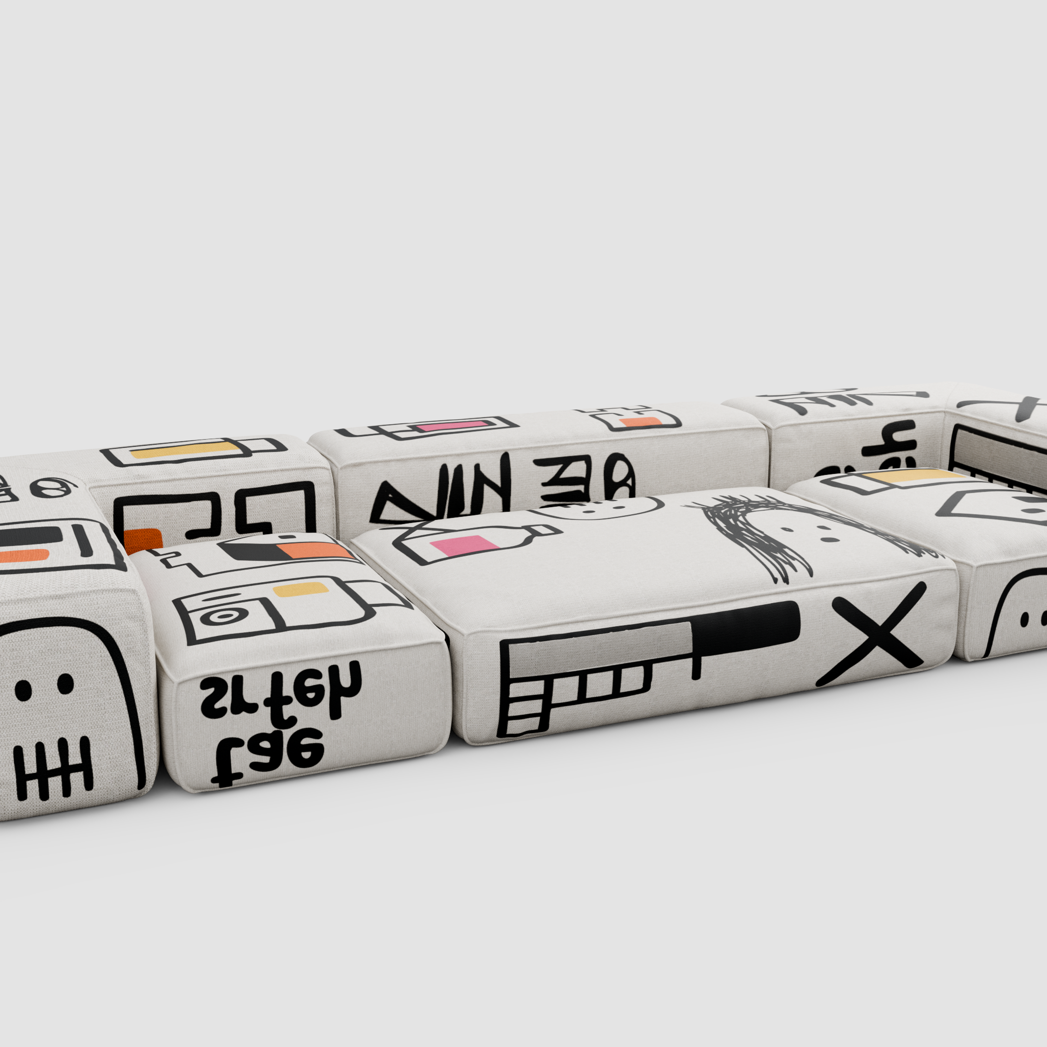 RAW NOVA Linear Sofa (Trio): Urban Perspective