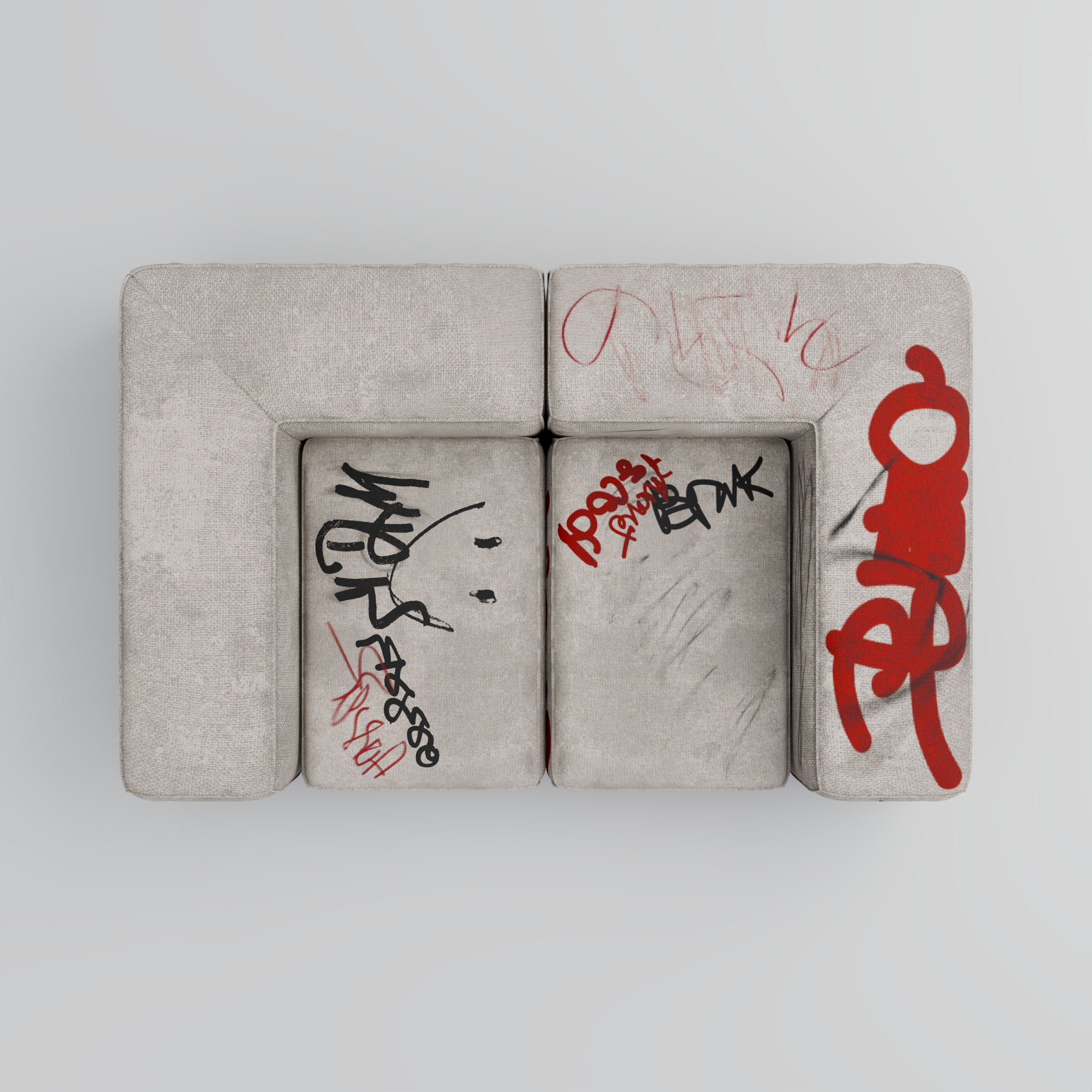 RAW Sofa (Tête-à-Tête): A Dialogue of Forms