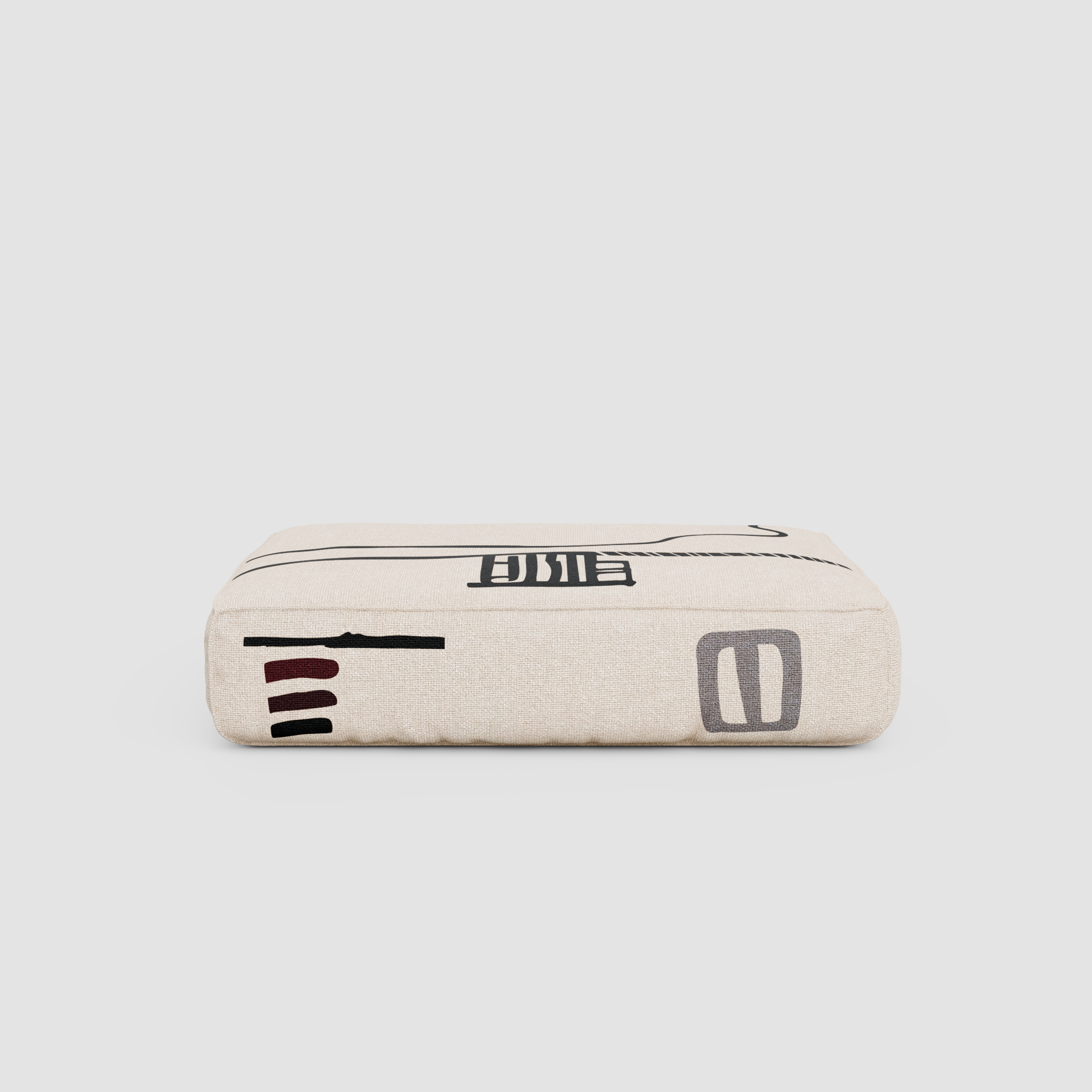 RAW SKETCH Pouf: Standalone Art Object