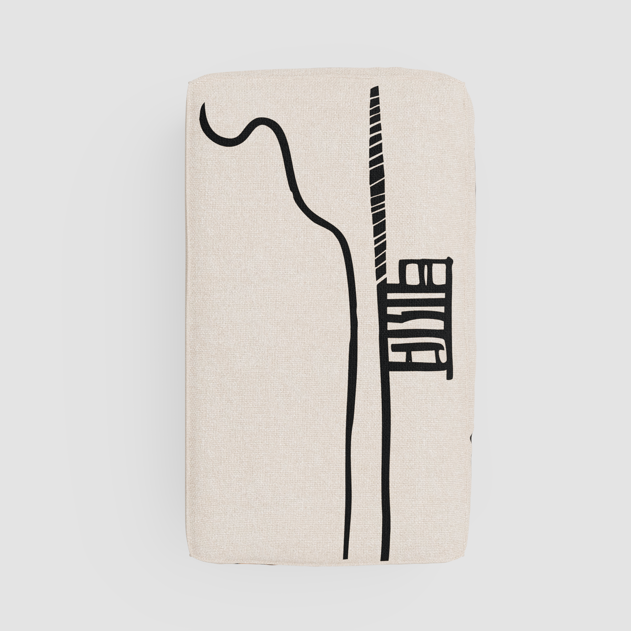 RAW SKETCH Pouf: Standalone Art Object