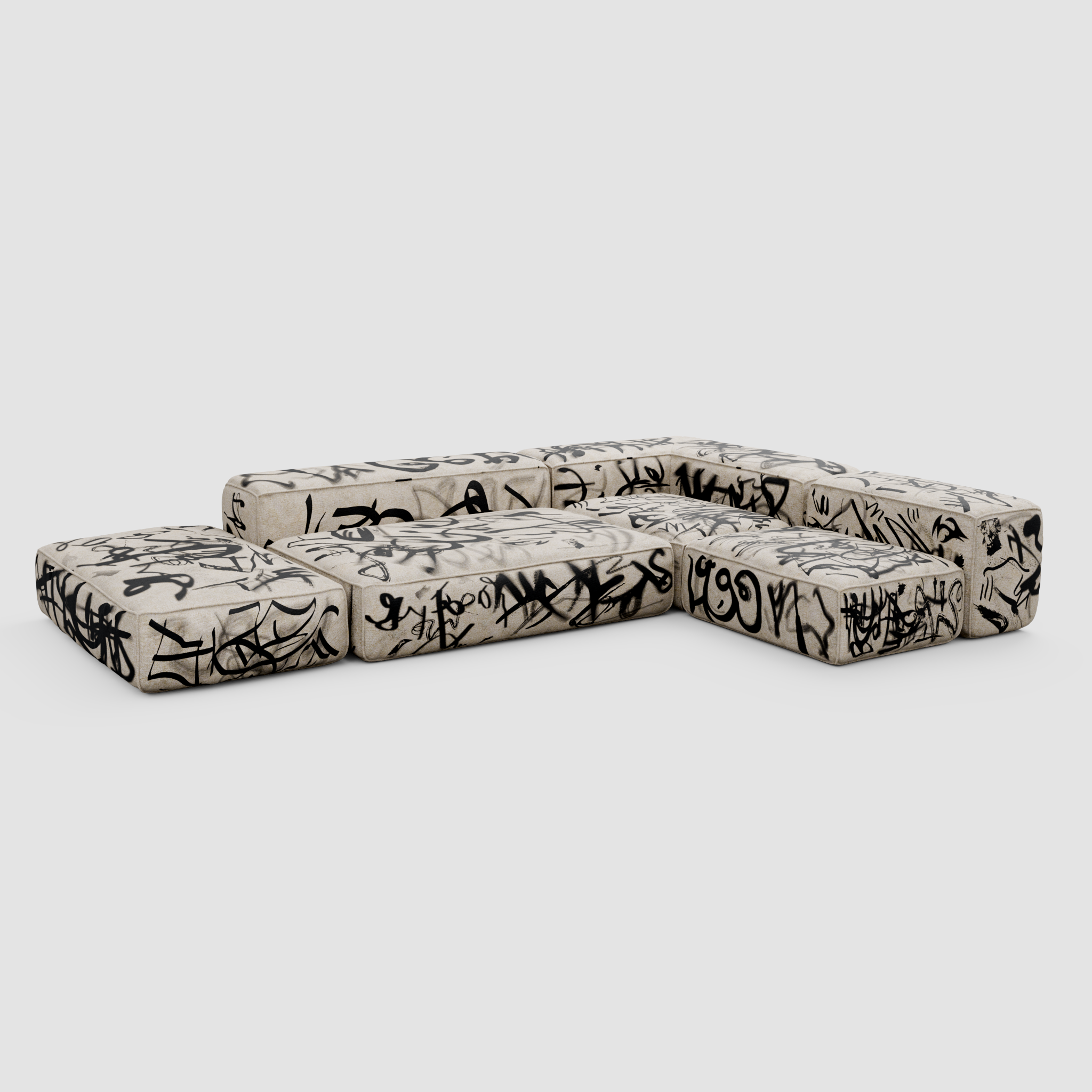 RAW TAG Modular Sofa: Architecture of the Urban Canvas
