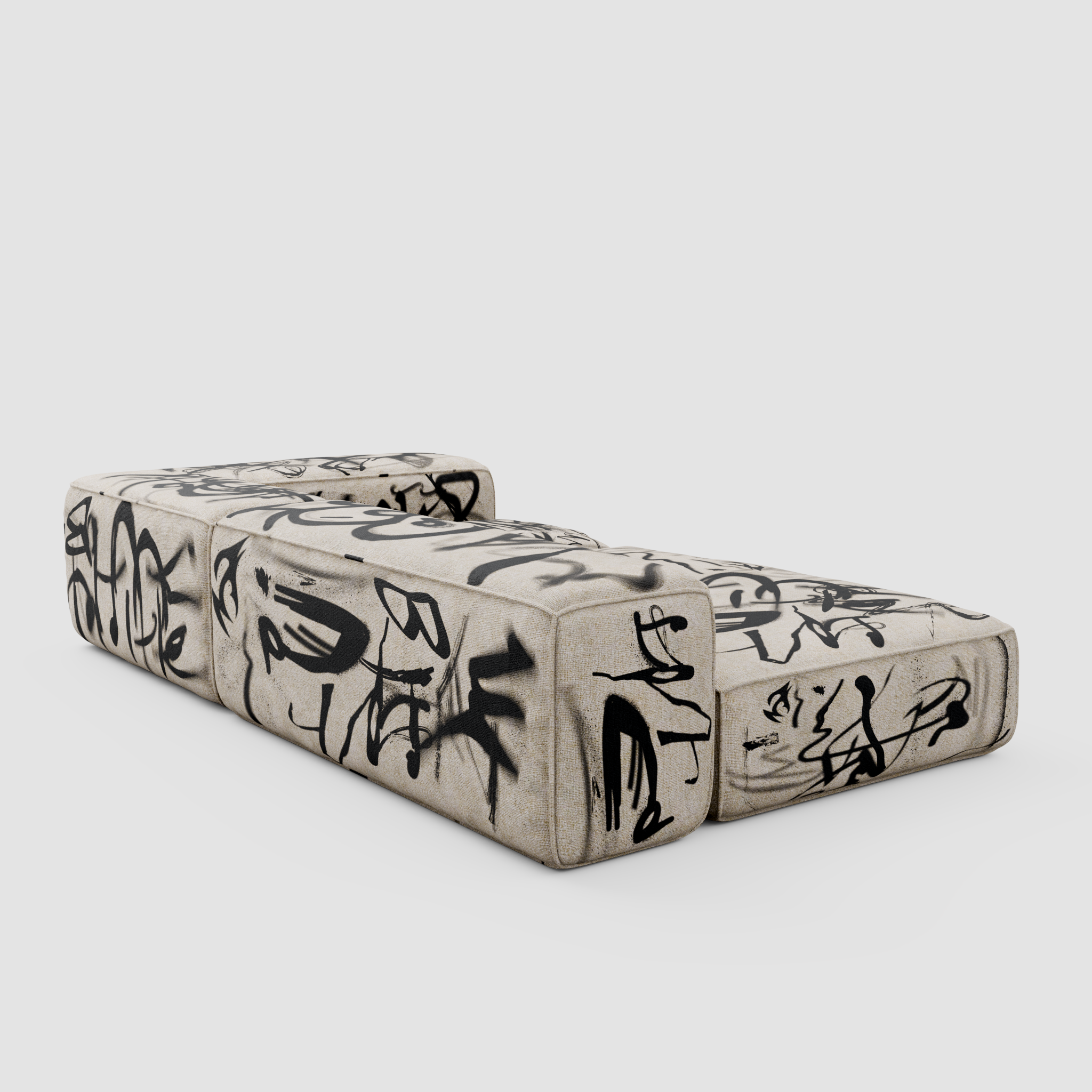 RAW TAG Chaise Sofa (Duo): Urban Relaxation for Two