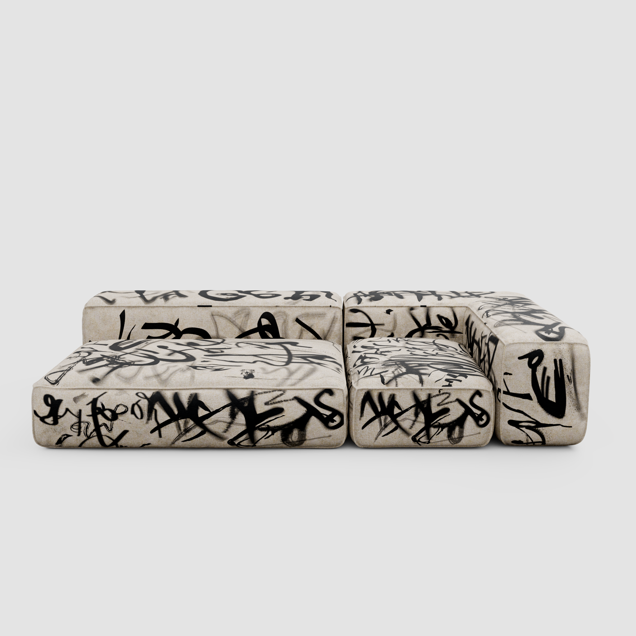 RAW TAG Chaise Sofa (Duo): Urban Relaxation for Two