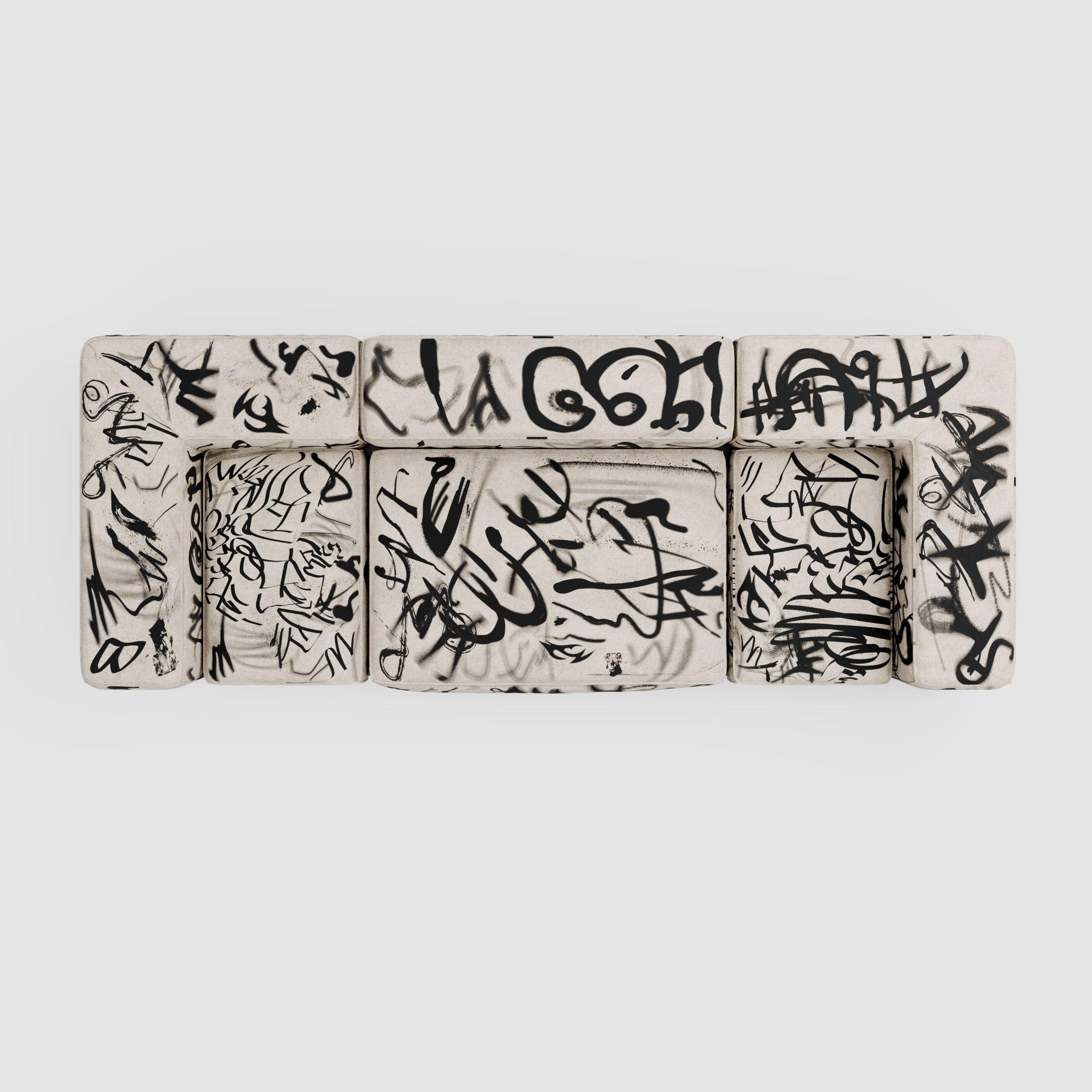 RAW TAG Linear Sofa (Trio): Urban Perspective
