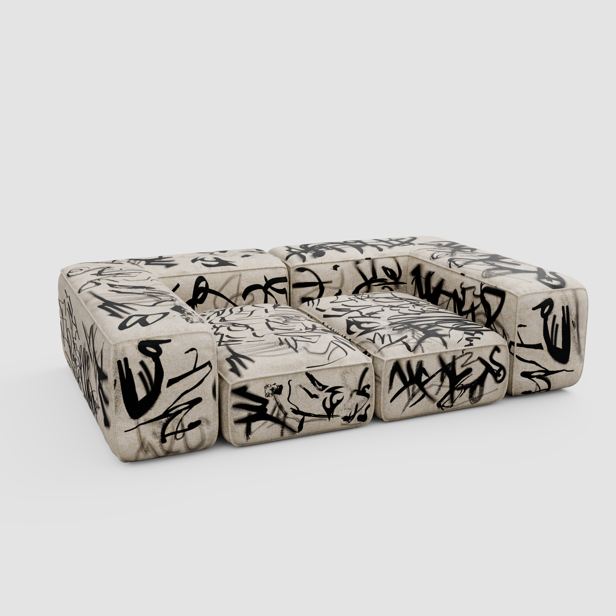 RAW TAG Sofa (Tête-à-Tête): A Dialogue of Forms