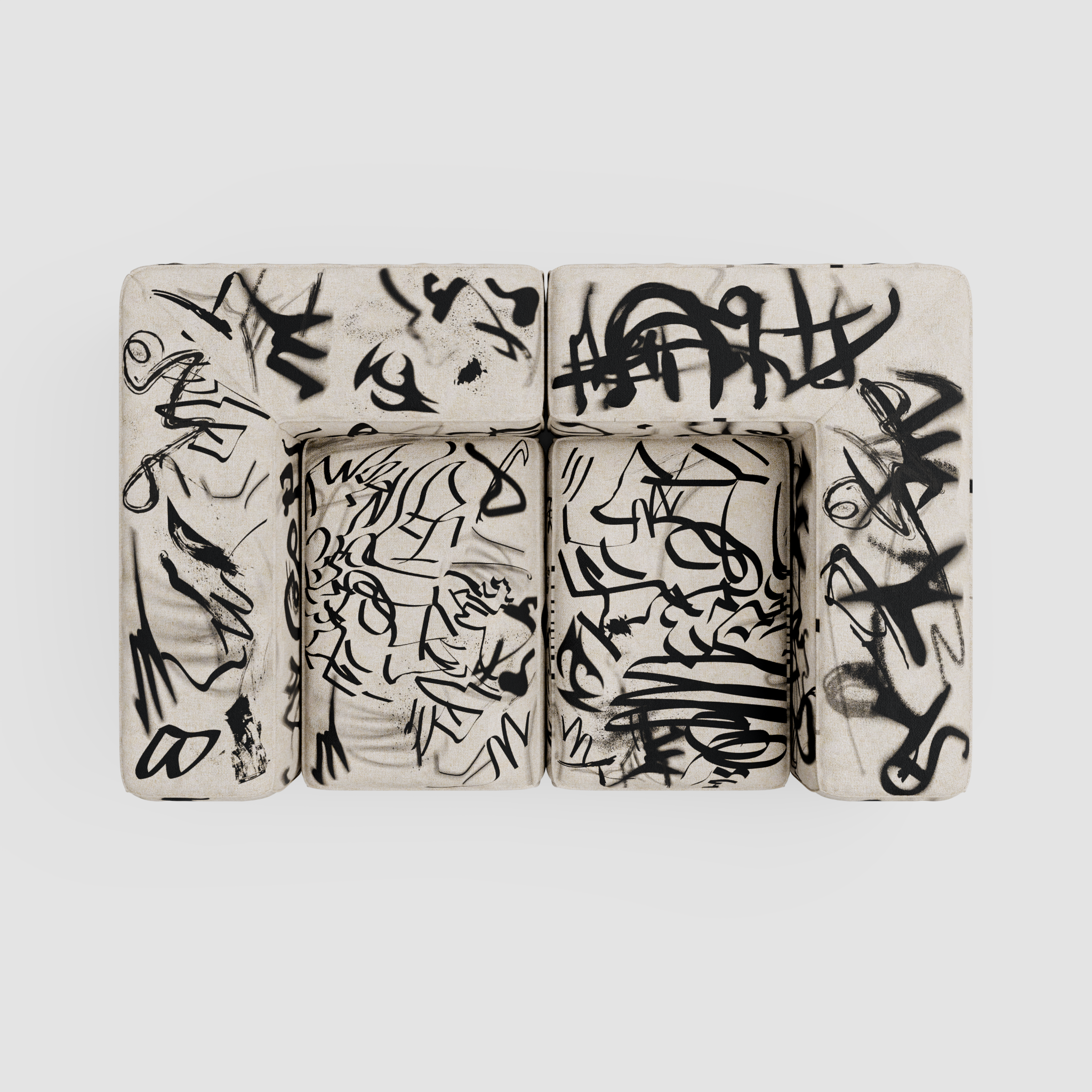 RAW TAG Sofa (Tête-à-Tête): A Dialogue of Forms