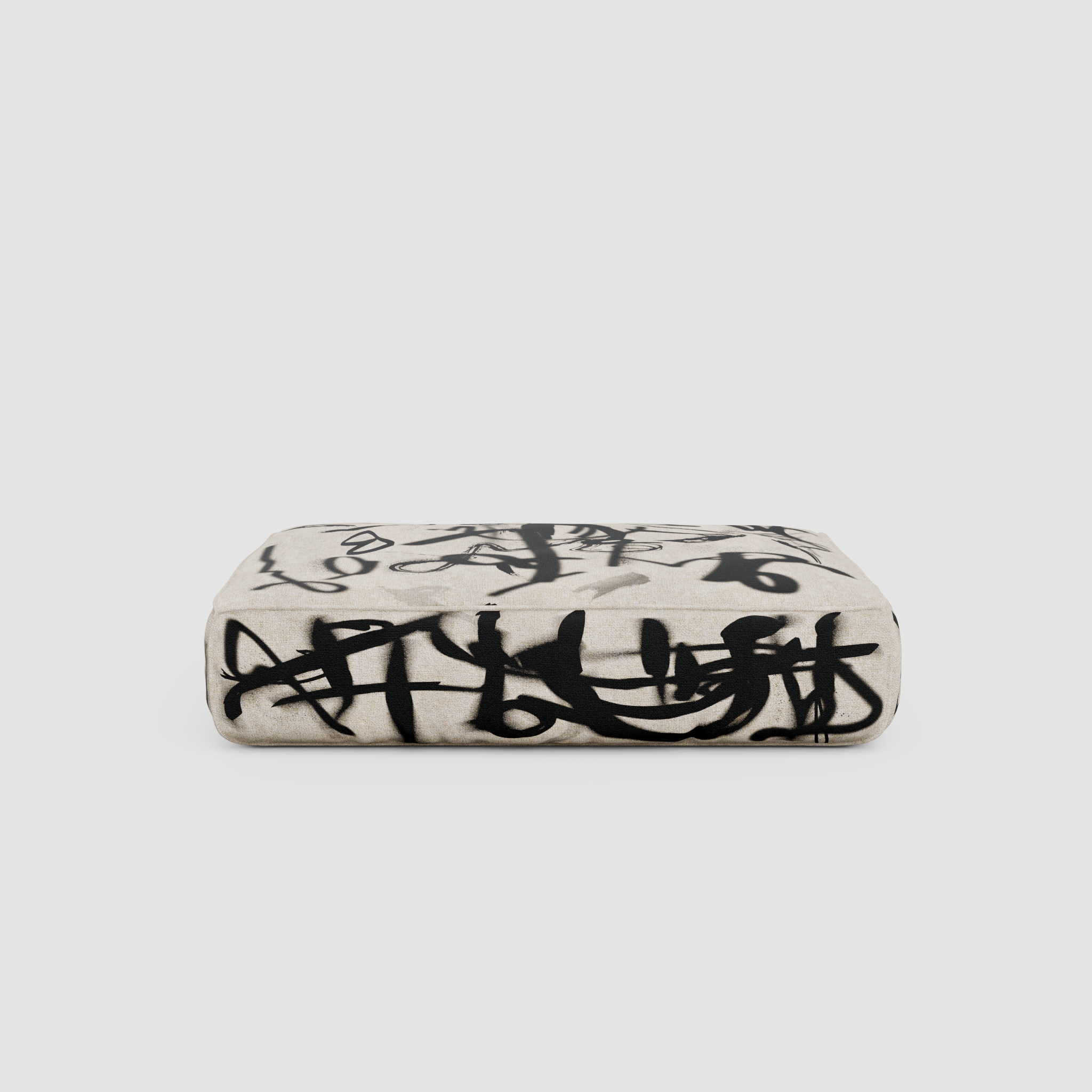 RAW TAG Pouf: Standalone Art Object