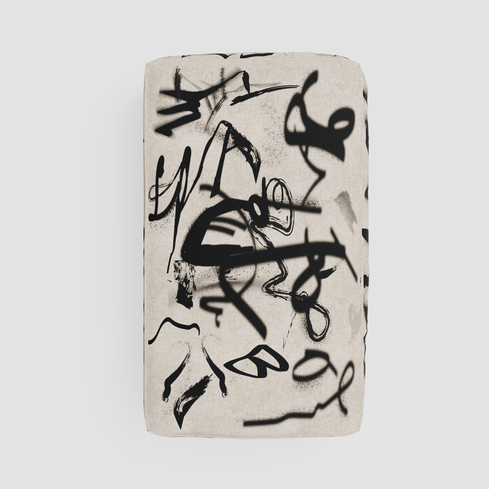 RAW TAG Pouf: Standalone Art Object