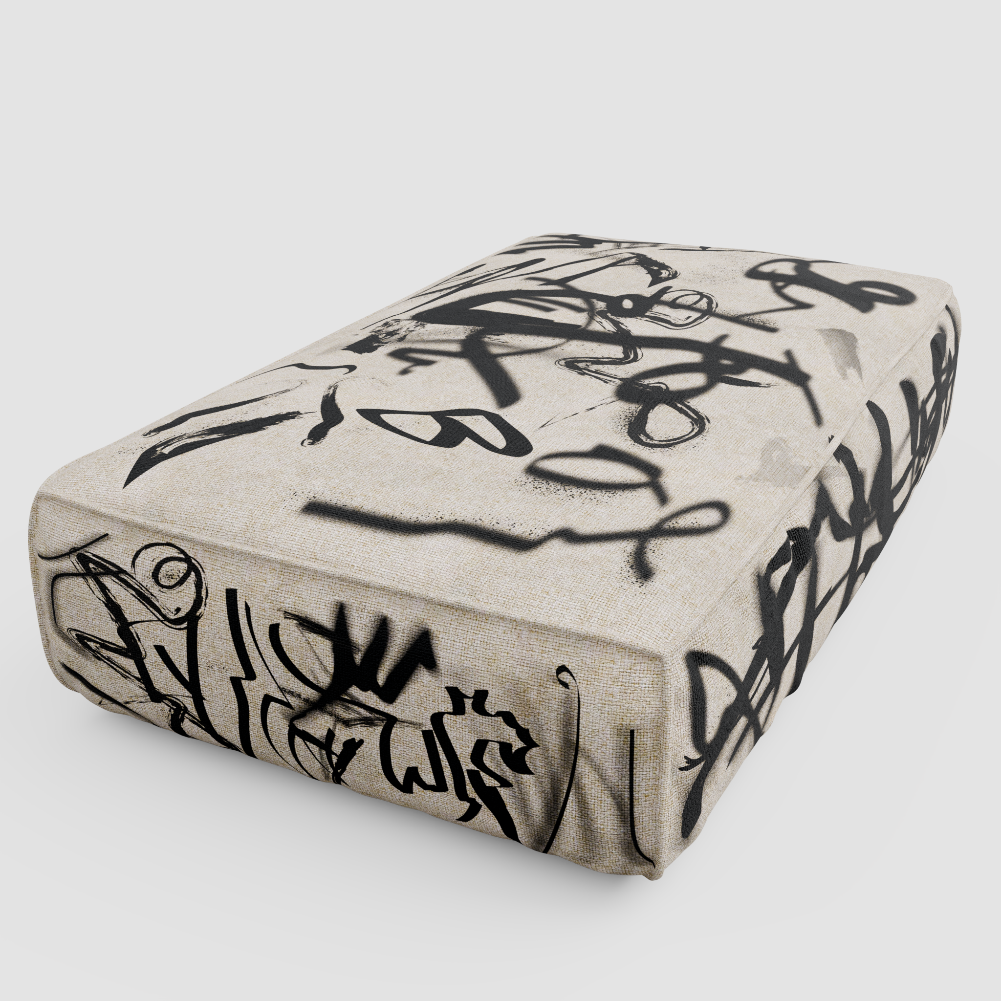 RAW TAG Pouf: Standalone Art Object