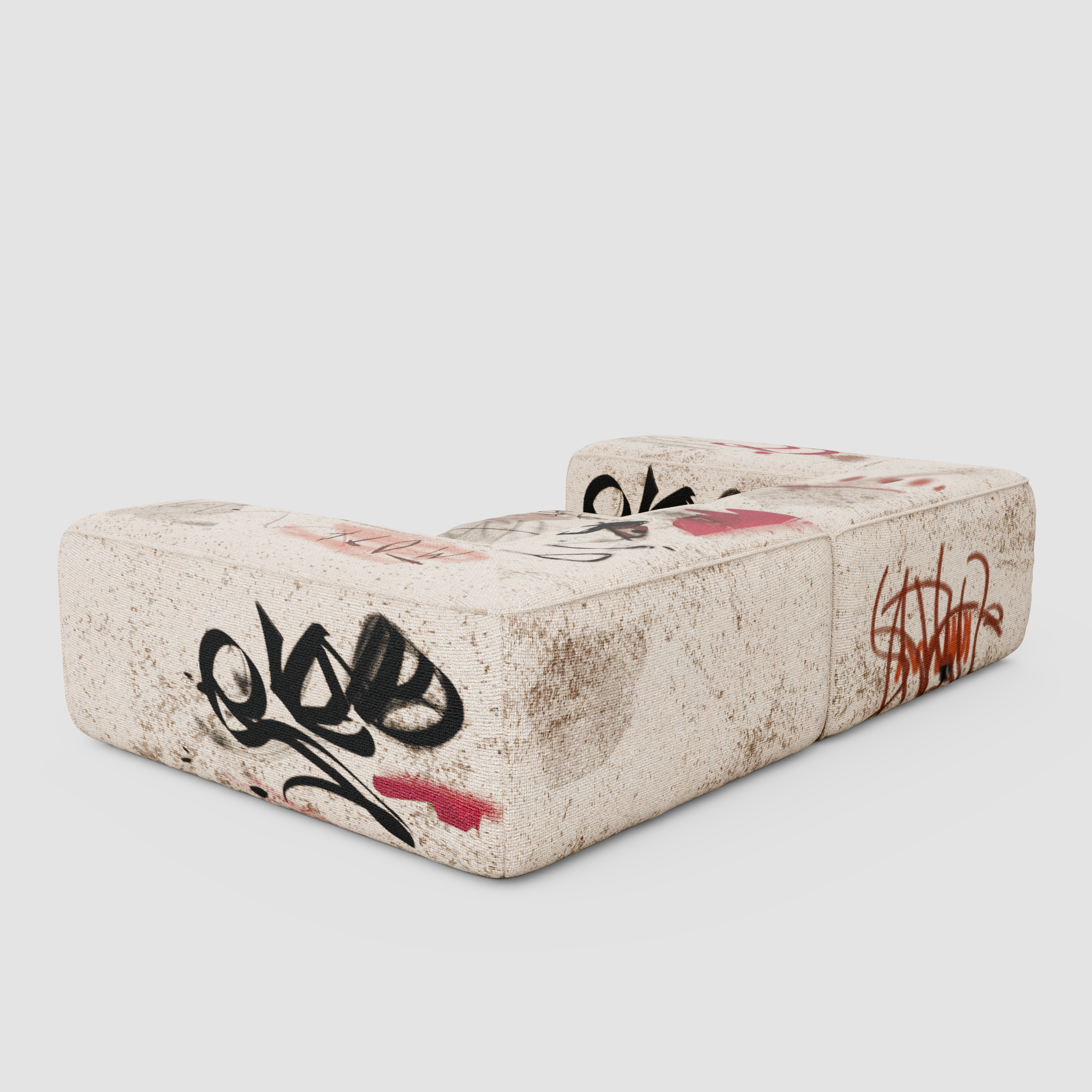 RAW TRACE Sofa (Tête-à-Tête): A Dialogue of Forms