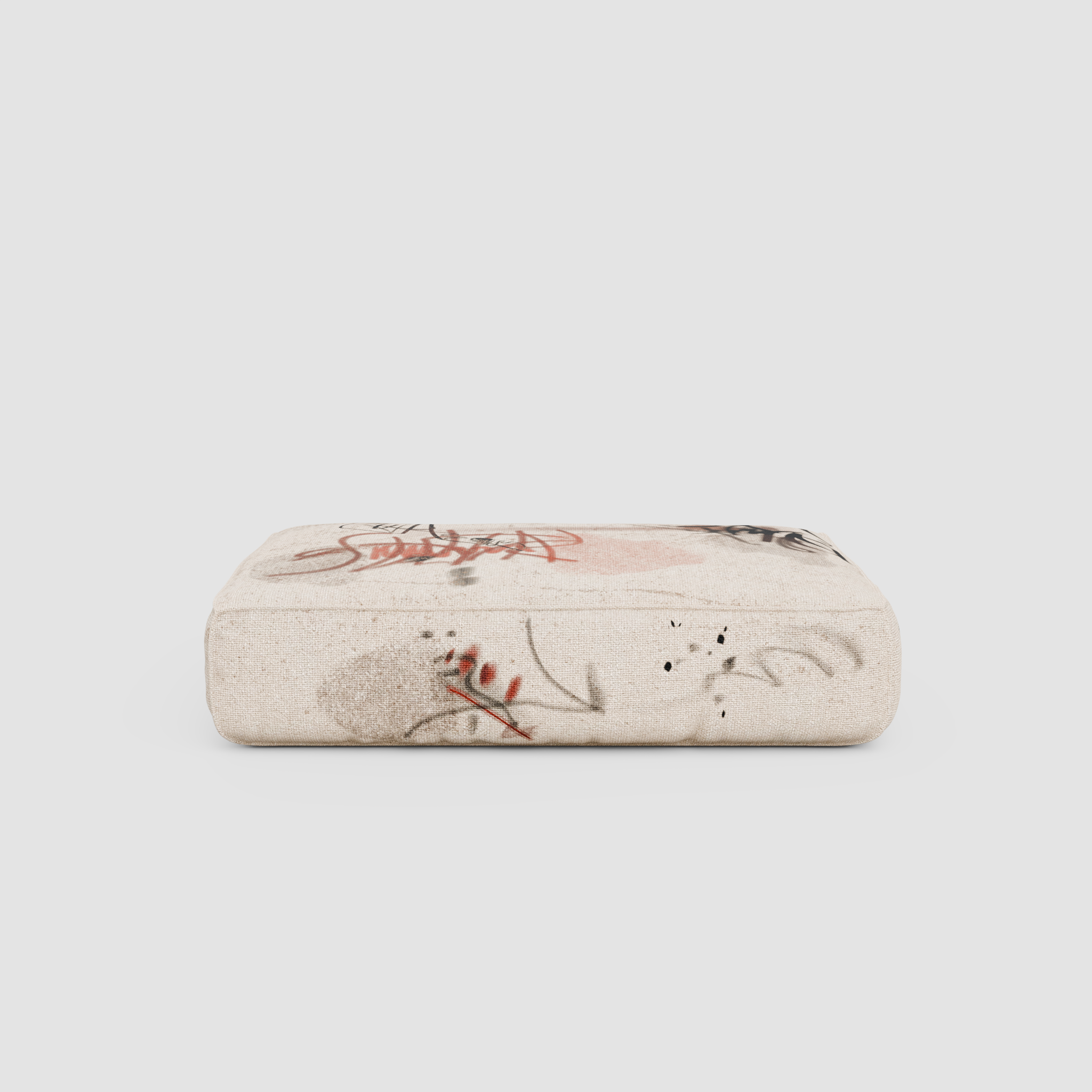 RAW TRACE Pouf: Standalone Art Object