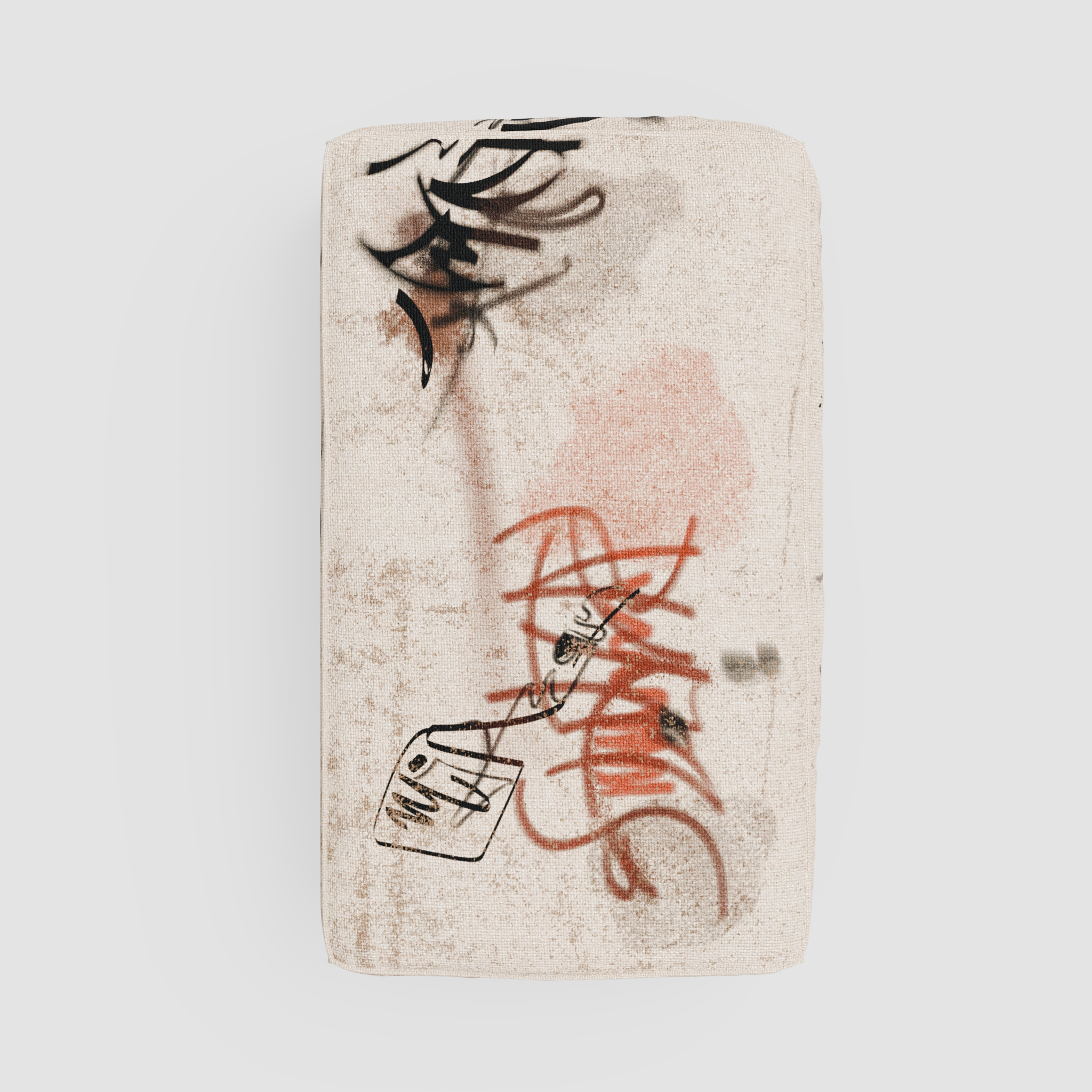 RAW TRACE Pouf: Standalone Art Object