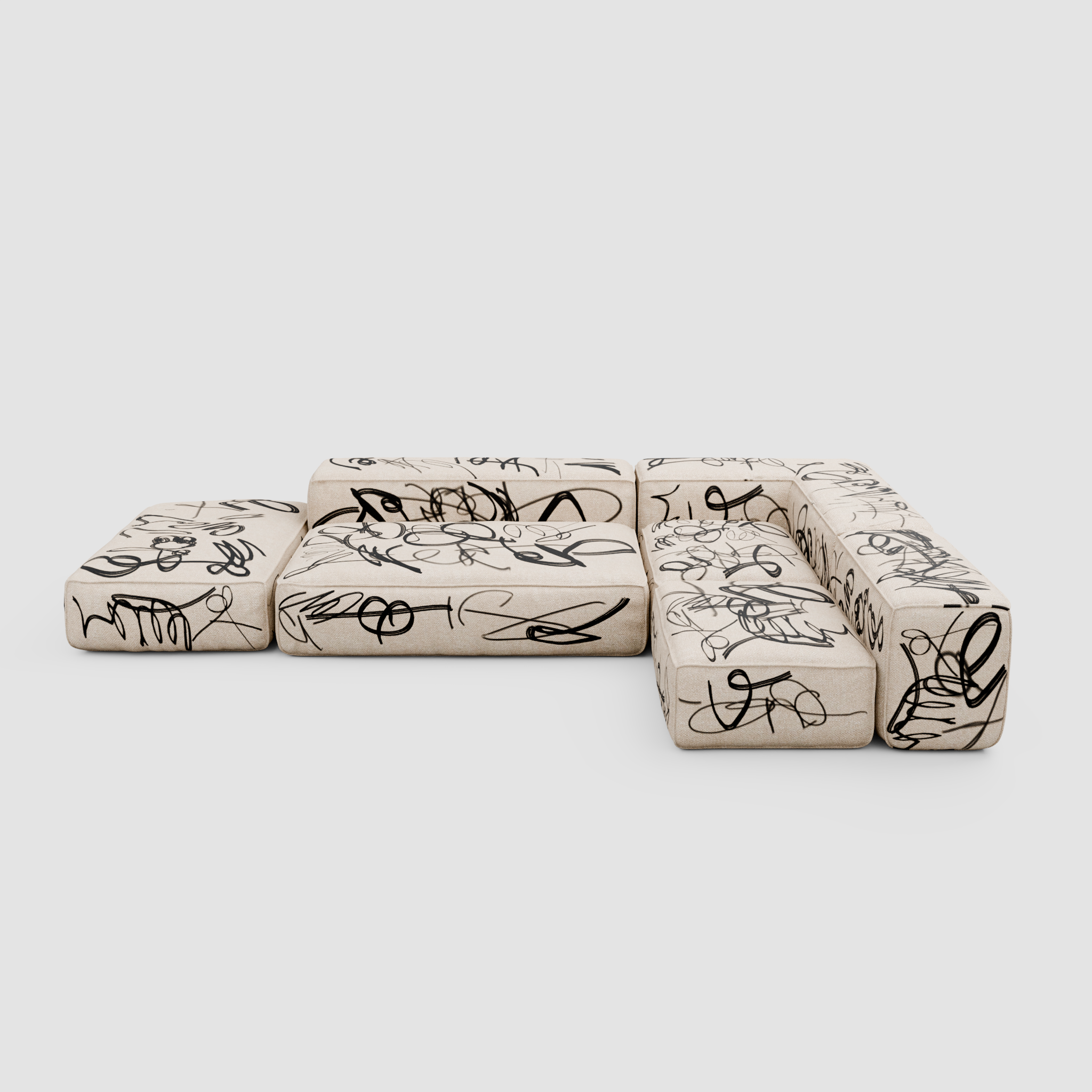 RAW VANDAL Modular Sofa: Architecture of the Urban Canvas