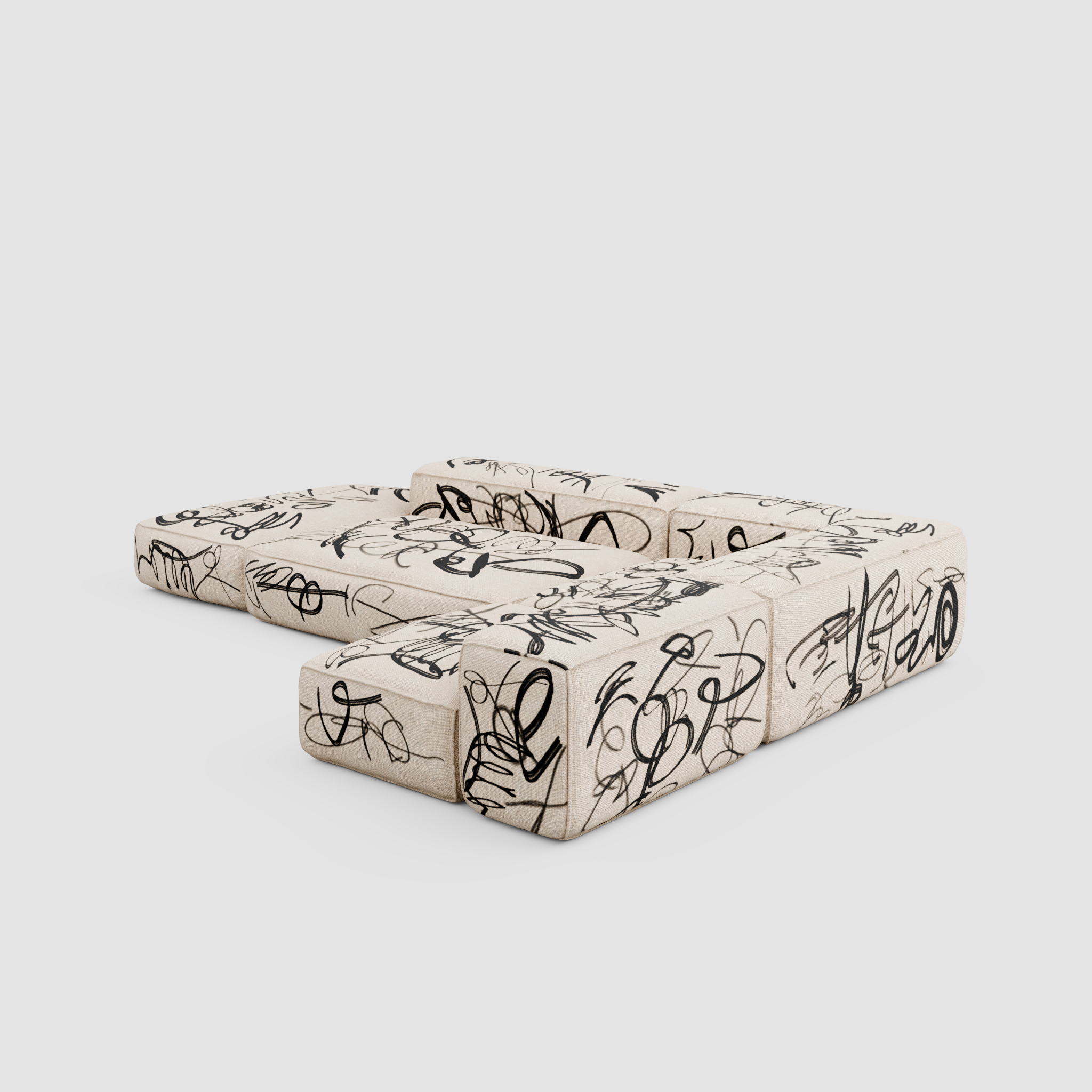 RAW VANDAL Modular Sofa: Architecture of the Urban Canvas