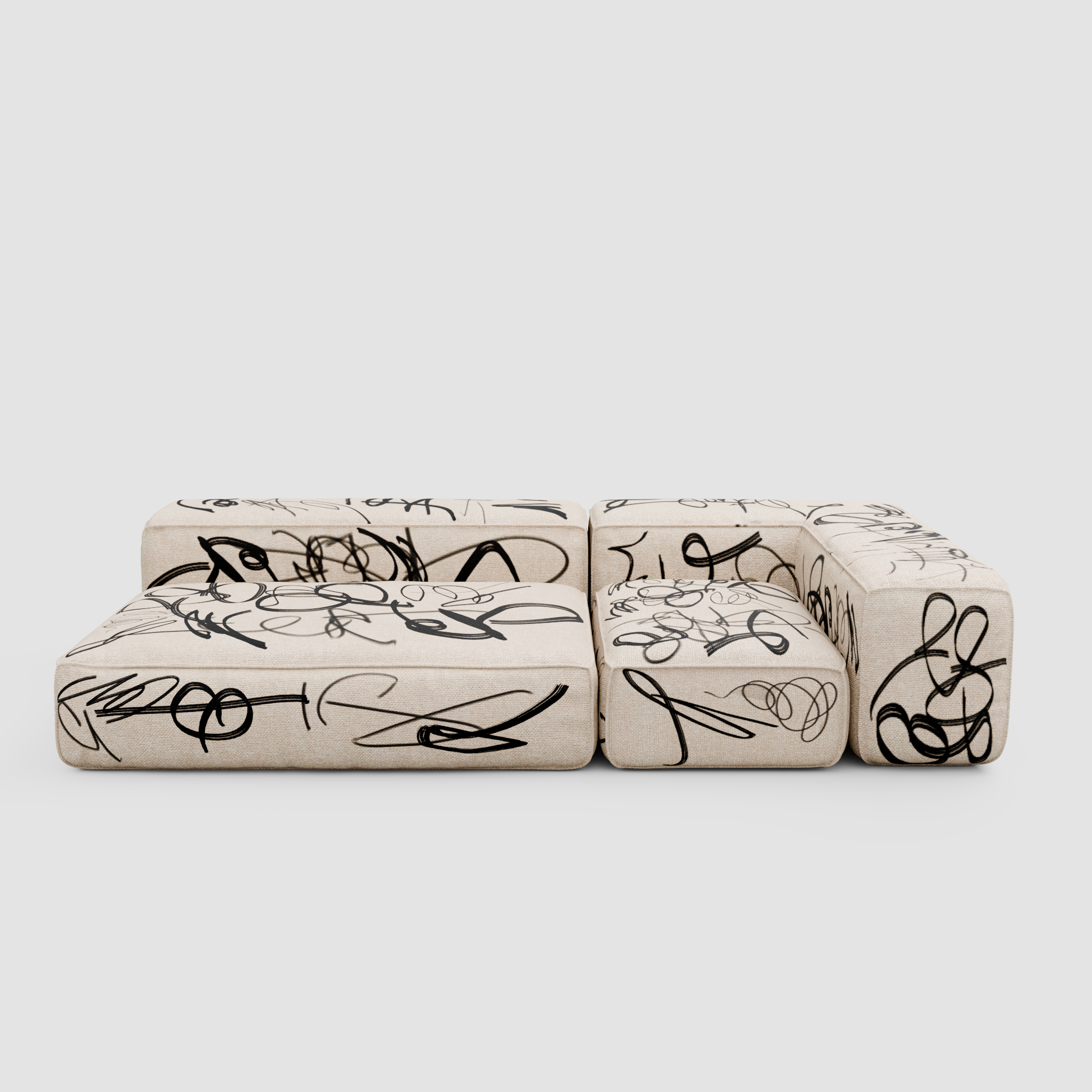 RAW VANDAL Chaise Sofa (Duo): Urban Relaxation for Two