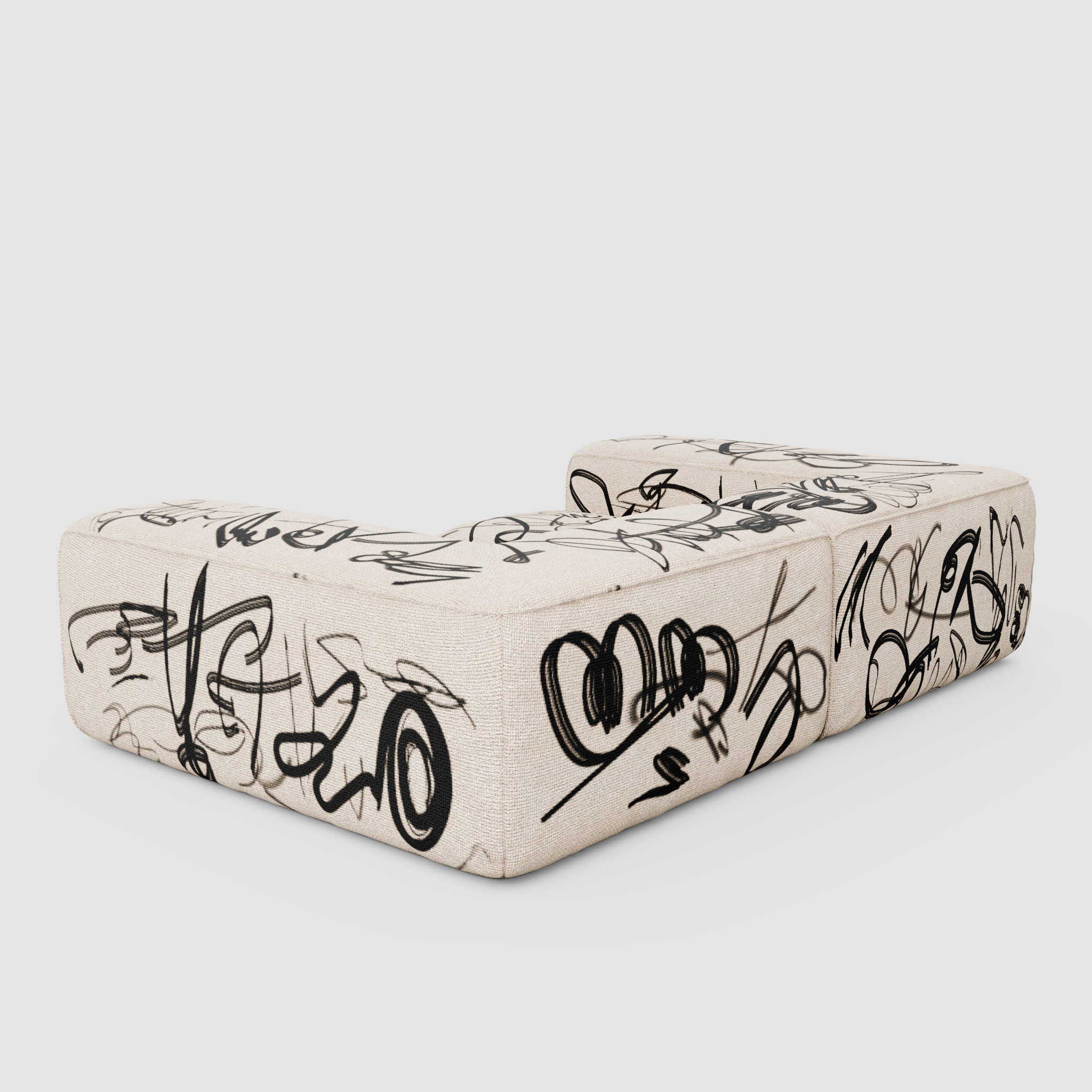 RAW VANDAL Sofa (Tête-à-Tête): A Dialogue of Forms