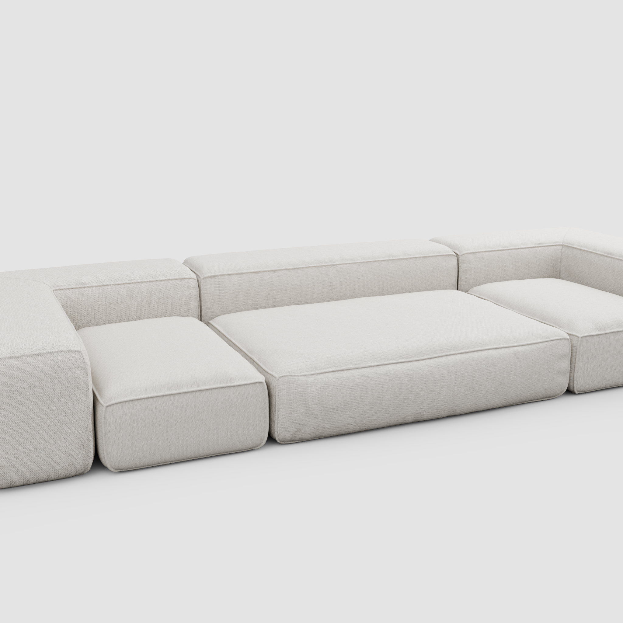 RAW TAG Linear Sofa (Trio): Urban Perspective