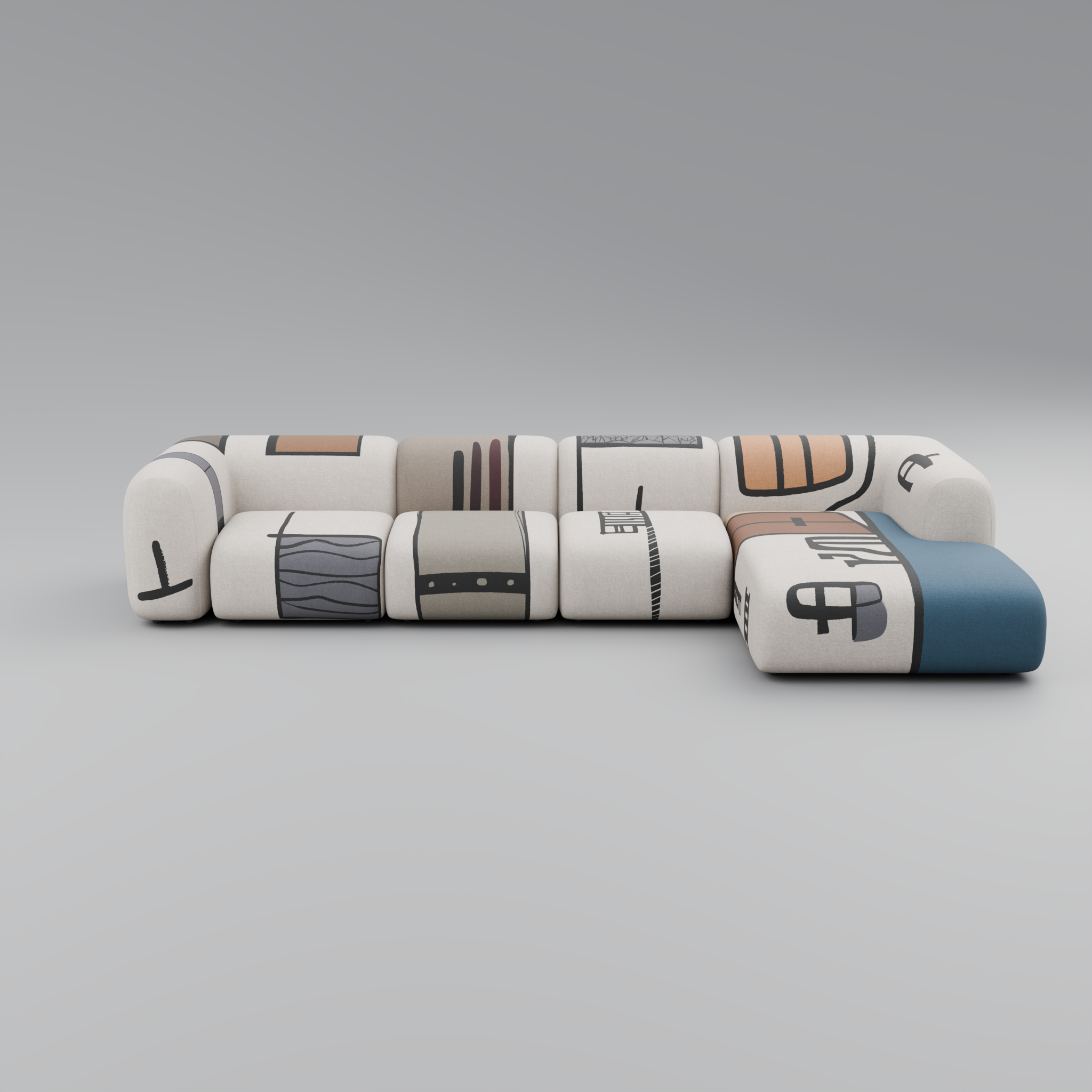 SKETCH Modular Sofa: An Outline of Your Perfect Space