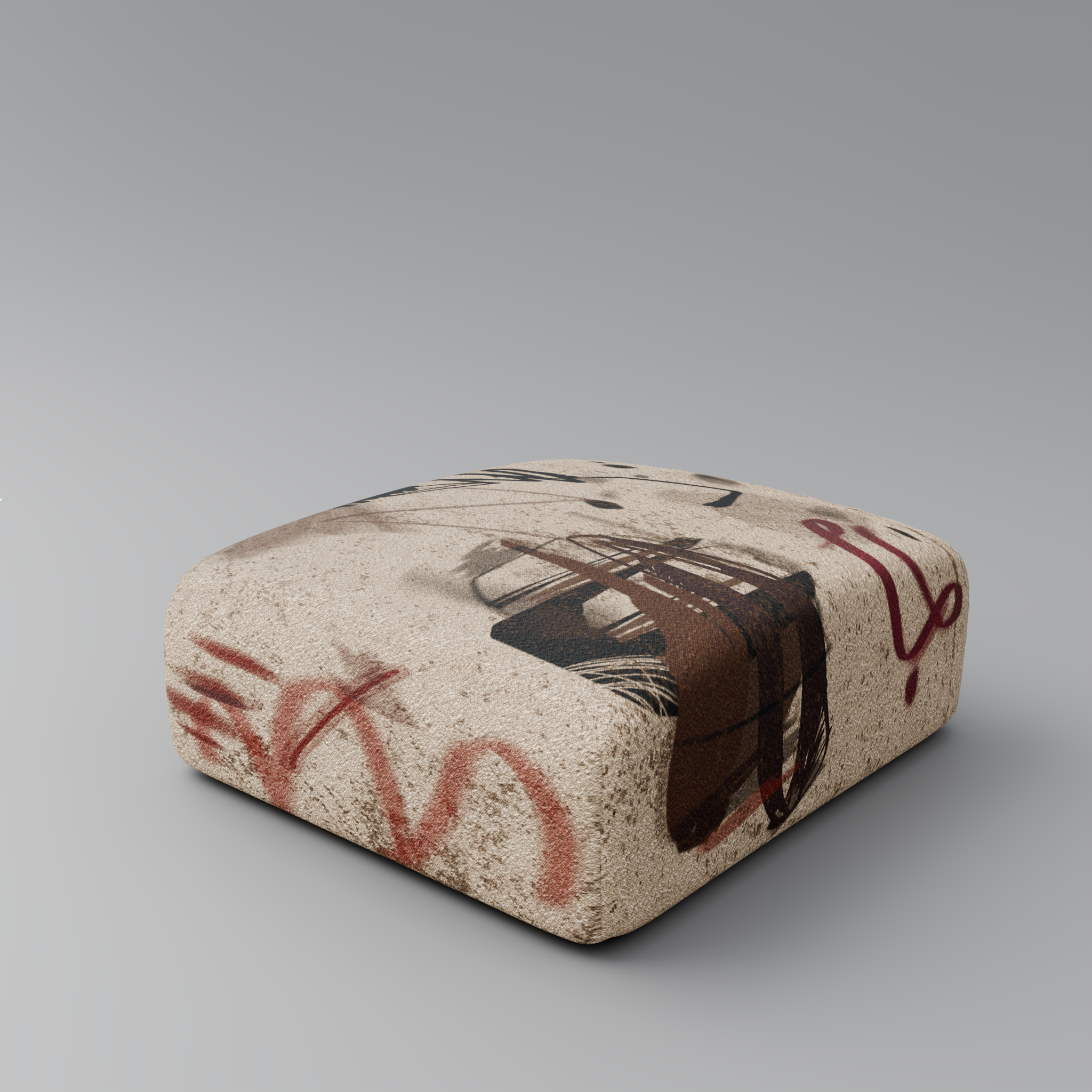 TAG TRACE Pouf