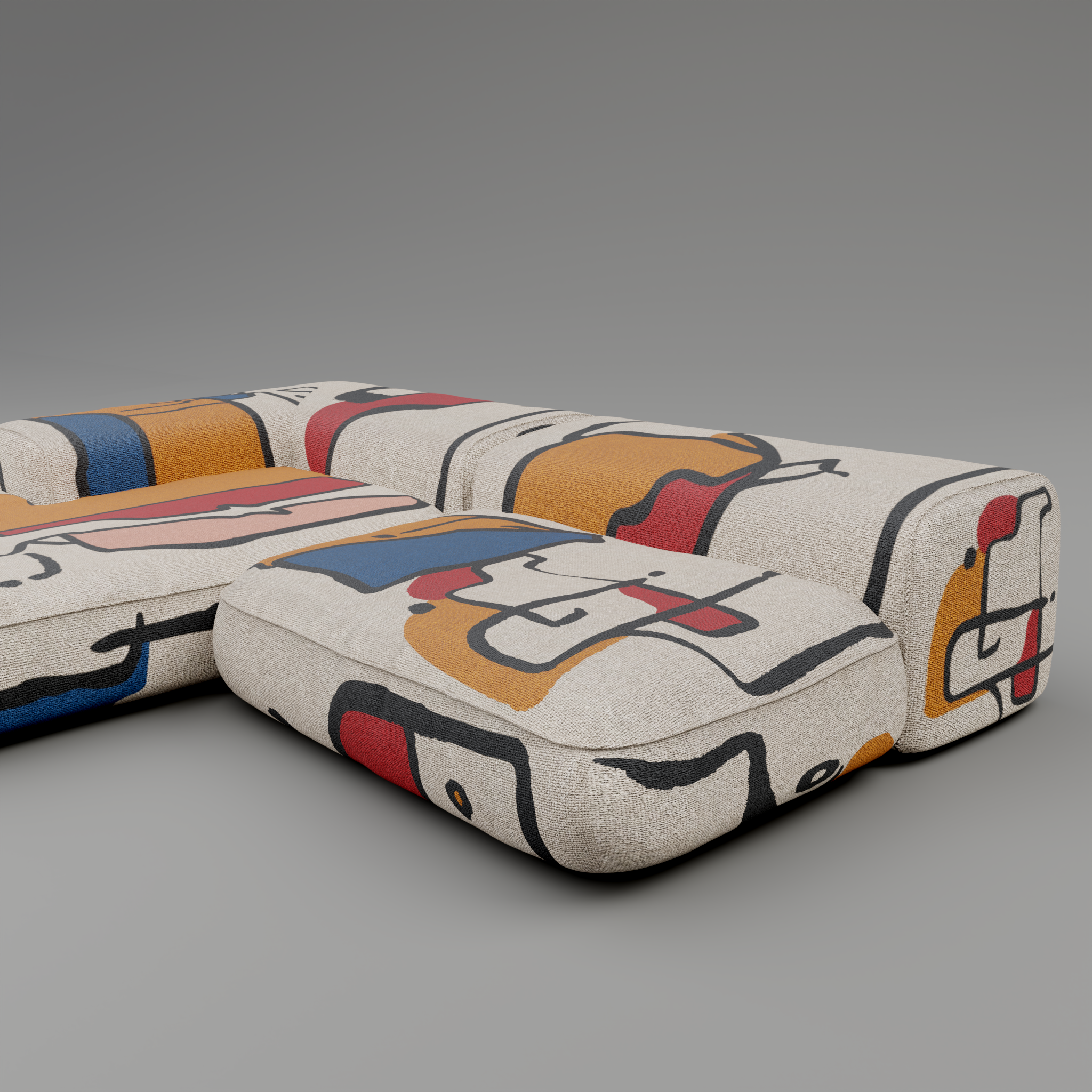 TRACE JOY Modular Sofa: An Artifact of Modern Joy