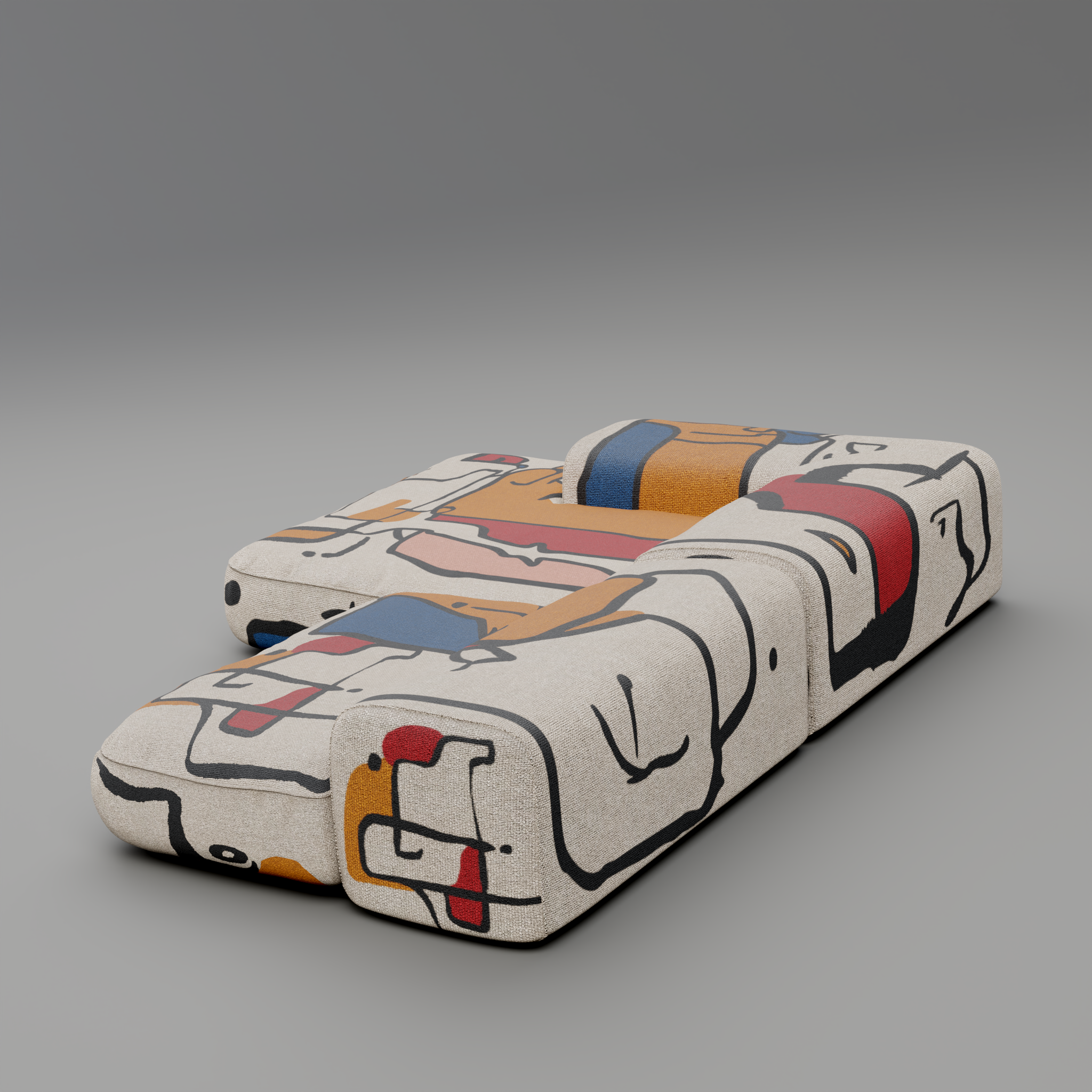 TRACE JOY Modular Sofa: An Artifact of Modern Joy