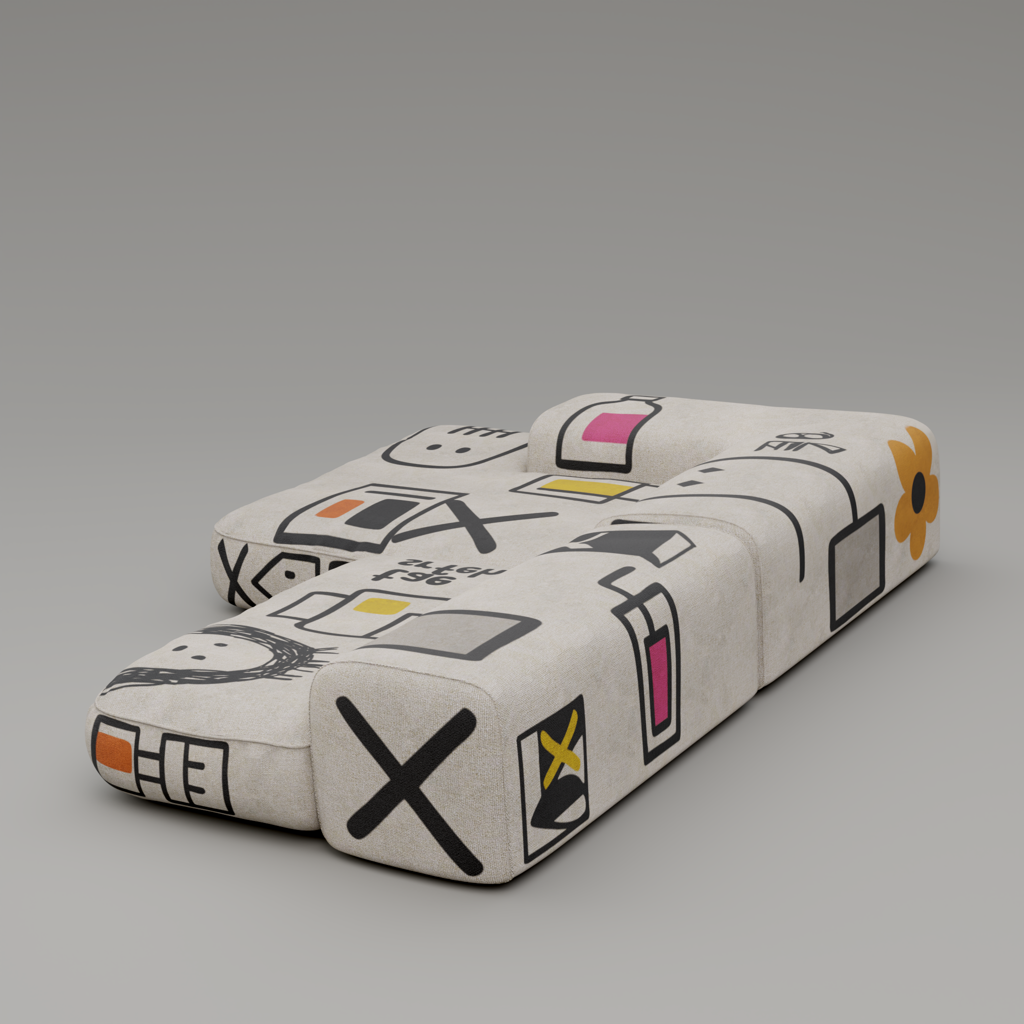 TRACE NOVA Modular Sofa: A Graphic Diary for Your Space