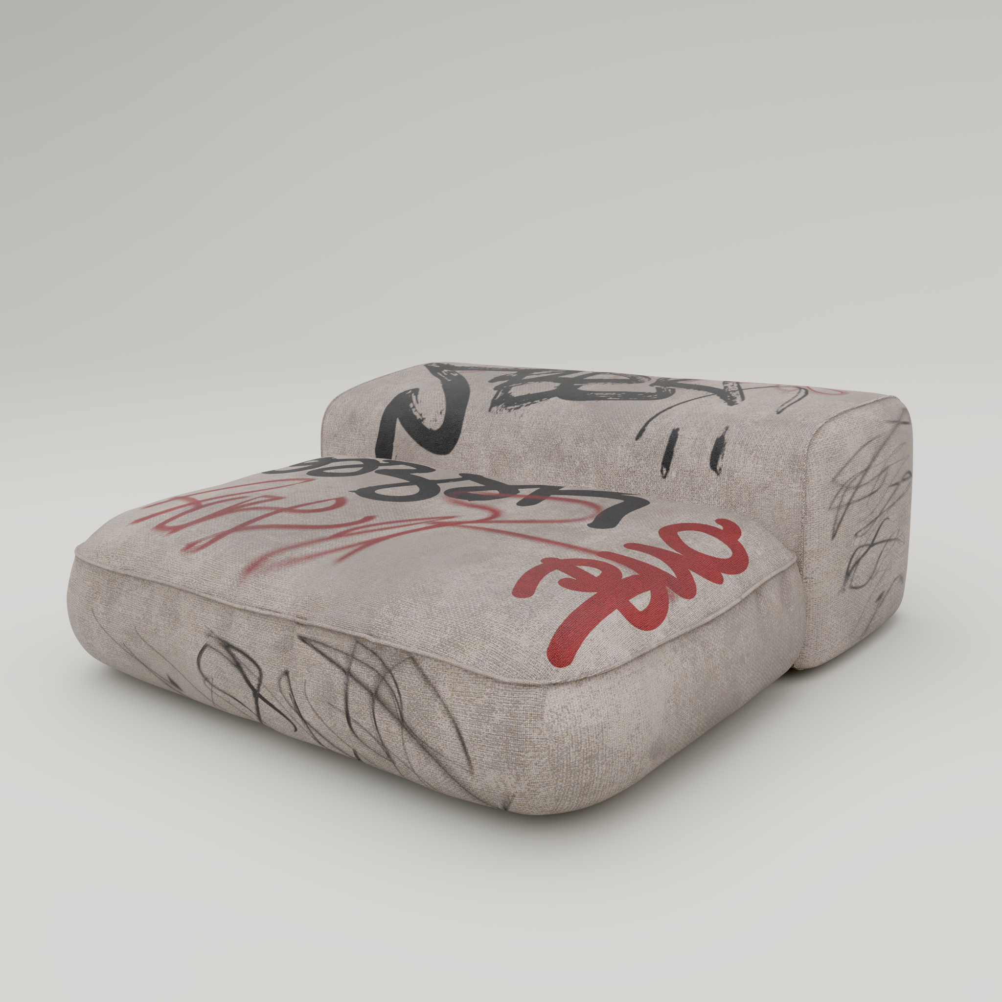 TRACE  RAW - Modular Sofa "Seater Module"