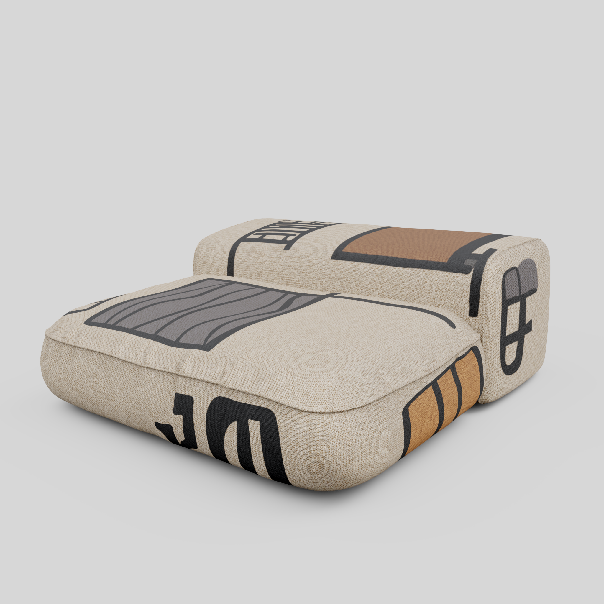 TRACE SKETCH - Modular Sofa "Seater Module"