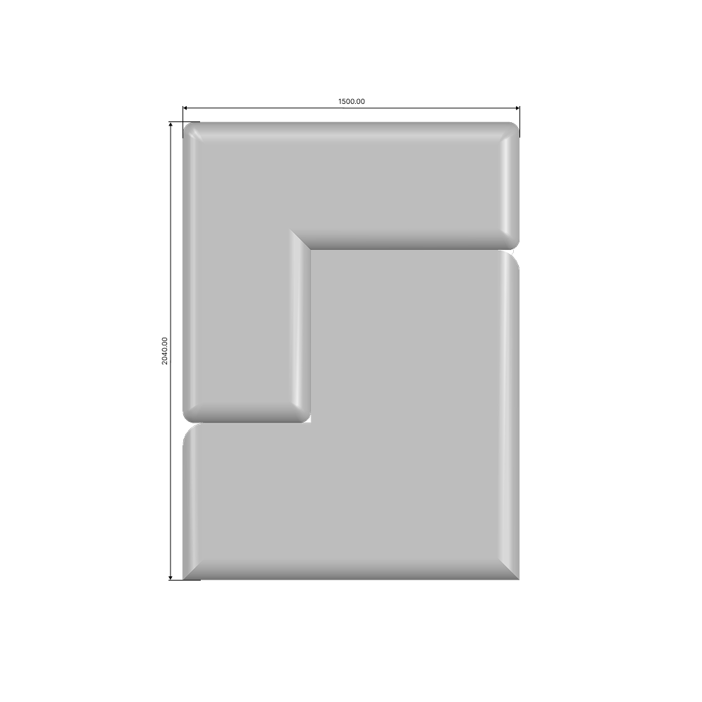 Size 2 cm