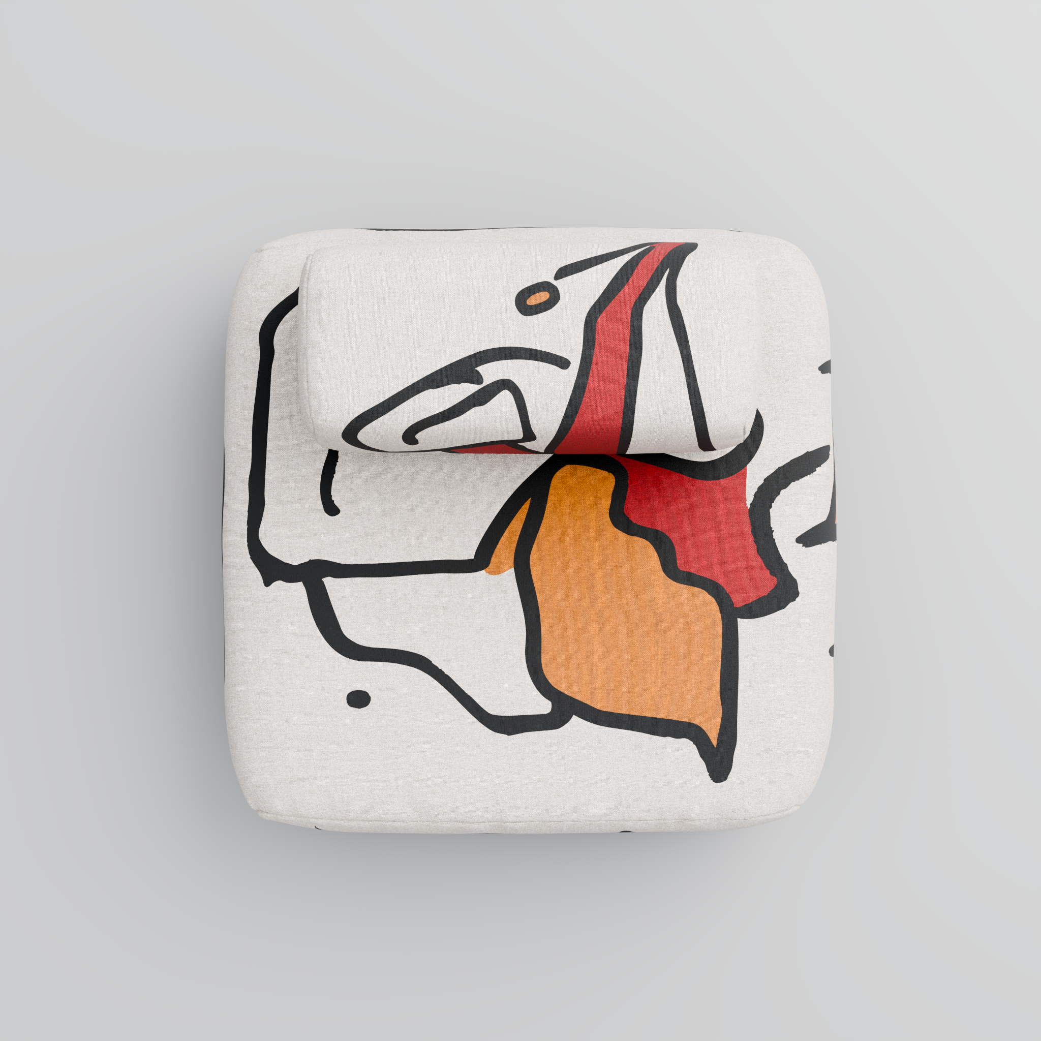 Vandal Modular Armchair: A Minimalist Canvas for Self-Expression