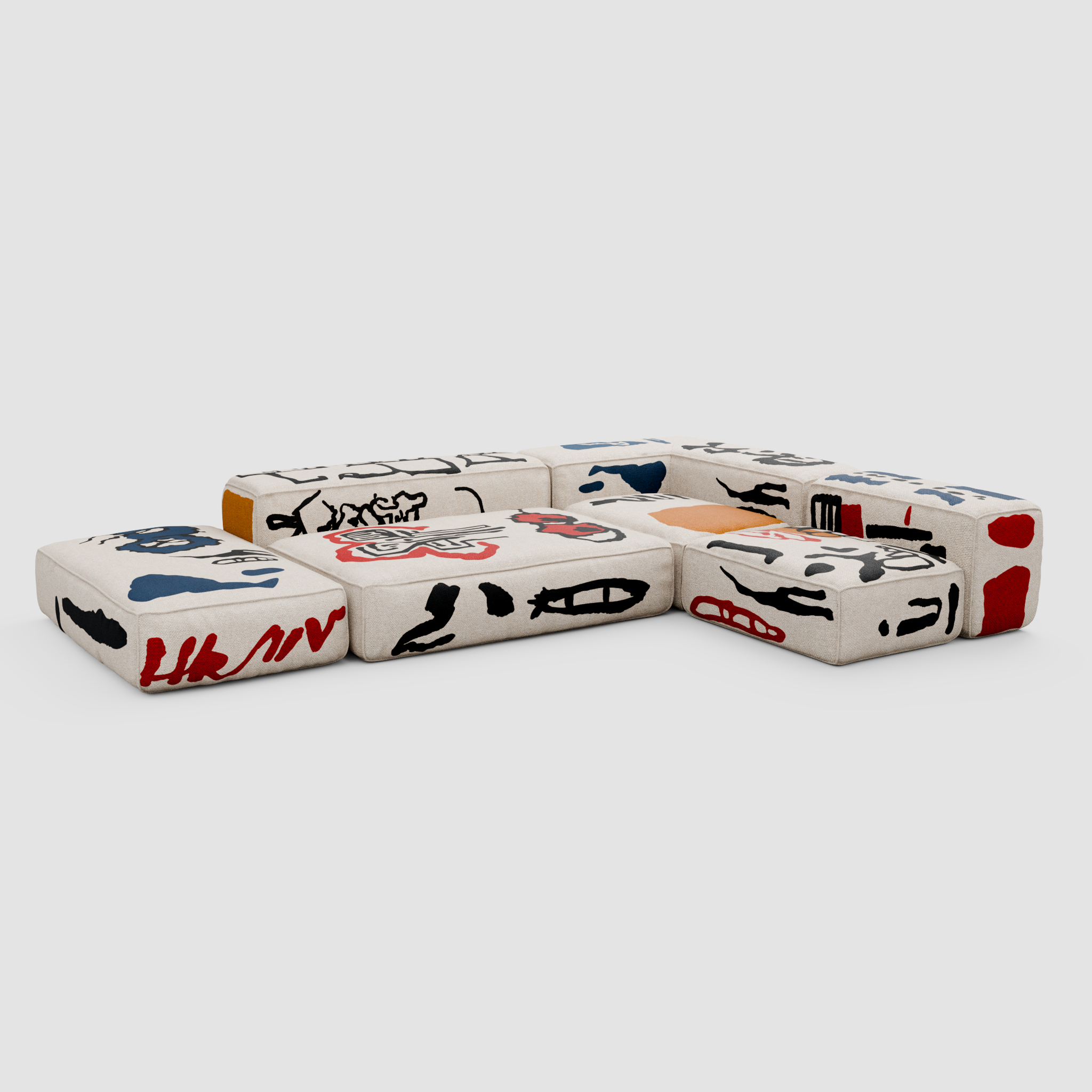 RAW CODE Modular Sofa: Architecture of the Urban Canvas