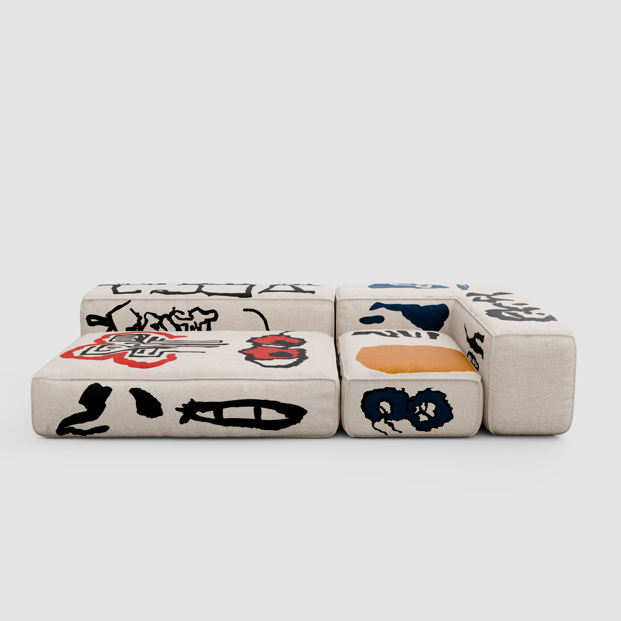 RAW CODE Chaise Sofa (Duo): Urban Relaxation for Two