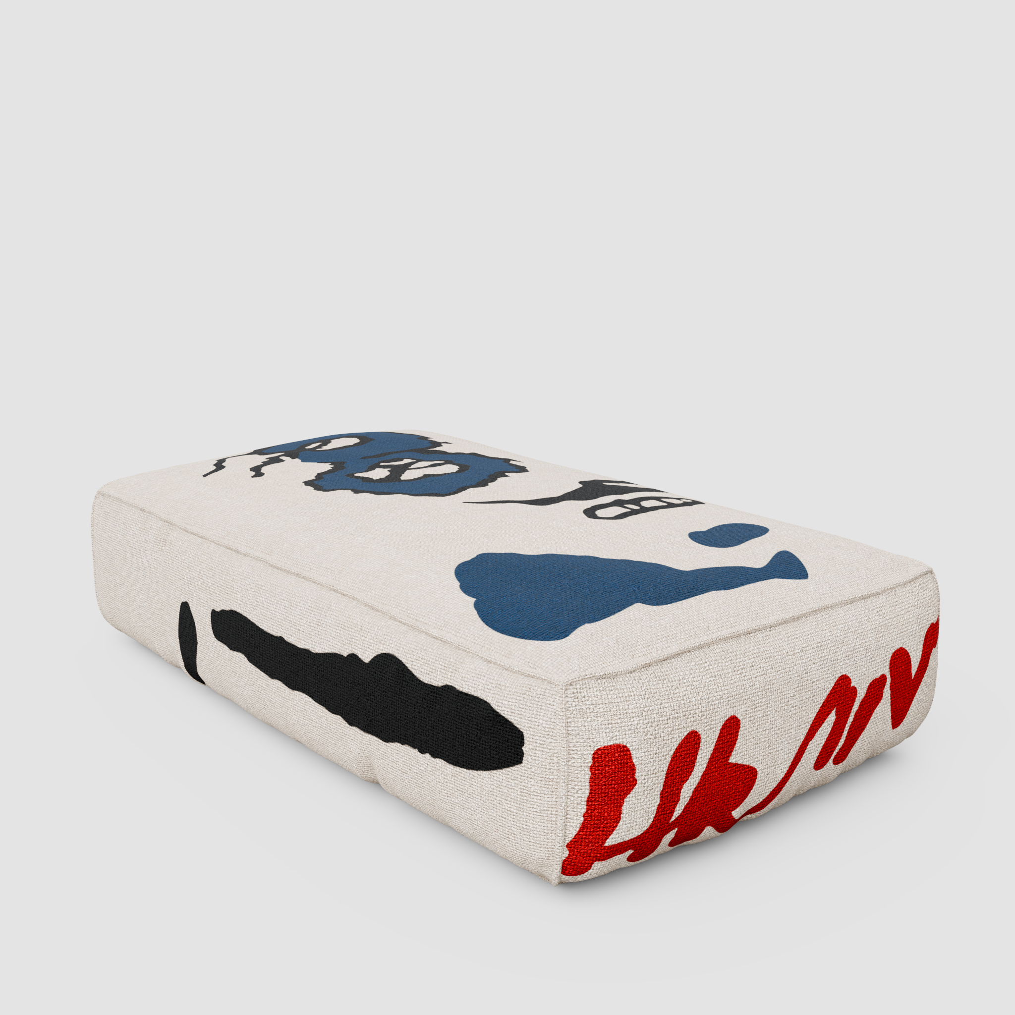 RAW CODE Pouf: Standalone Art Object