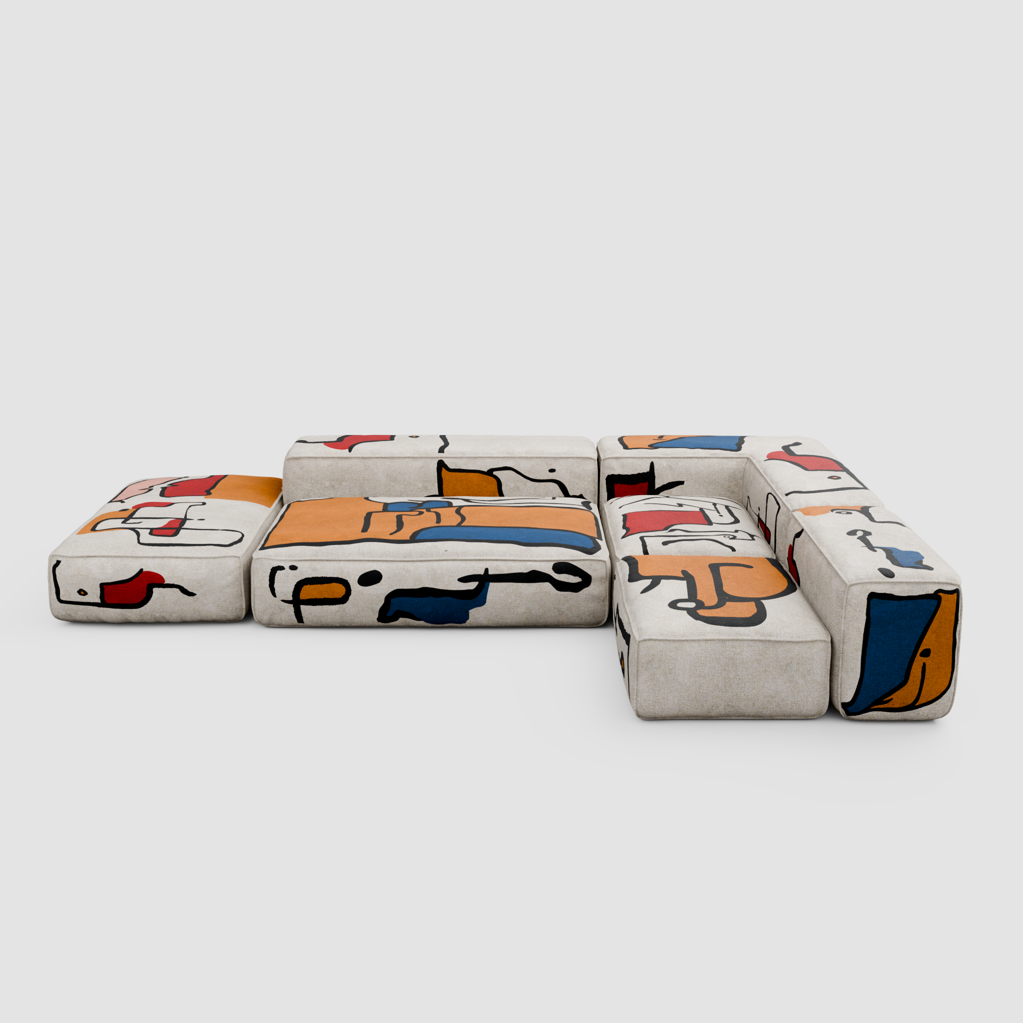 RAW JOY Modular Sofa: Architecture of the Urban Canvas