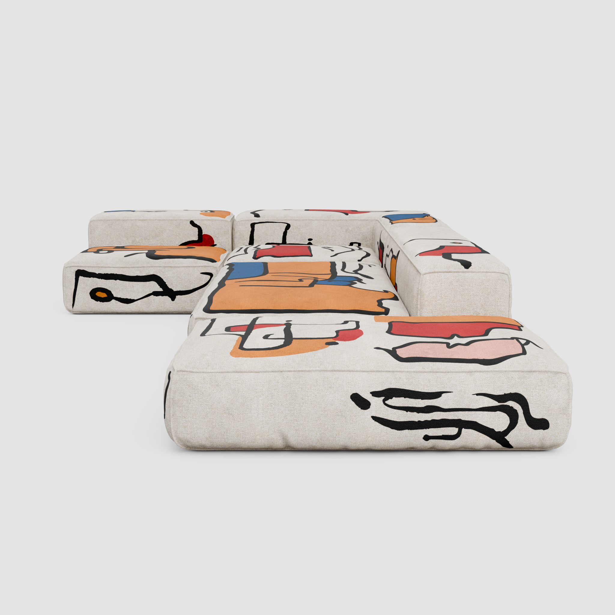 RAW JOY Modular Sofa: Architecture of the Urban Canvas