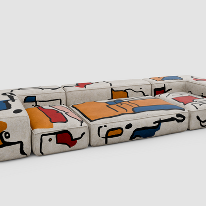 RAW JOY Linear Sofa (Trio): Urban Perspective
