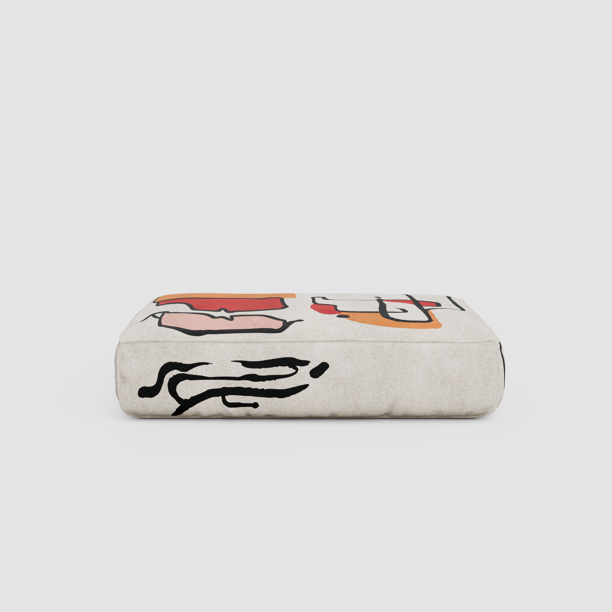RAW JOY Pouf: Standalone Art Object