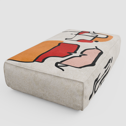 RAW JOY Pouf: Standalone Art Object