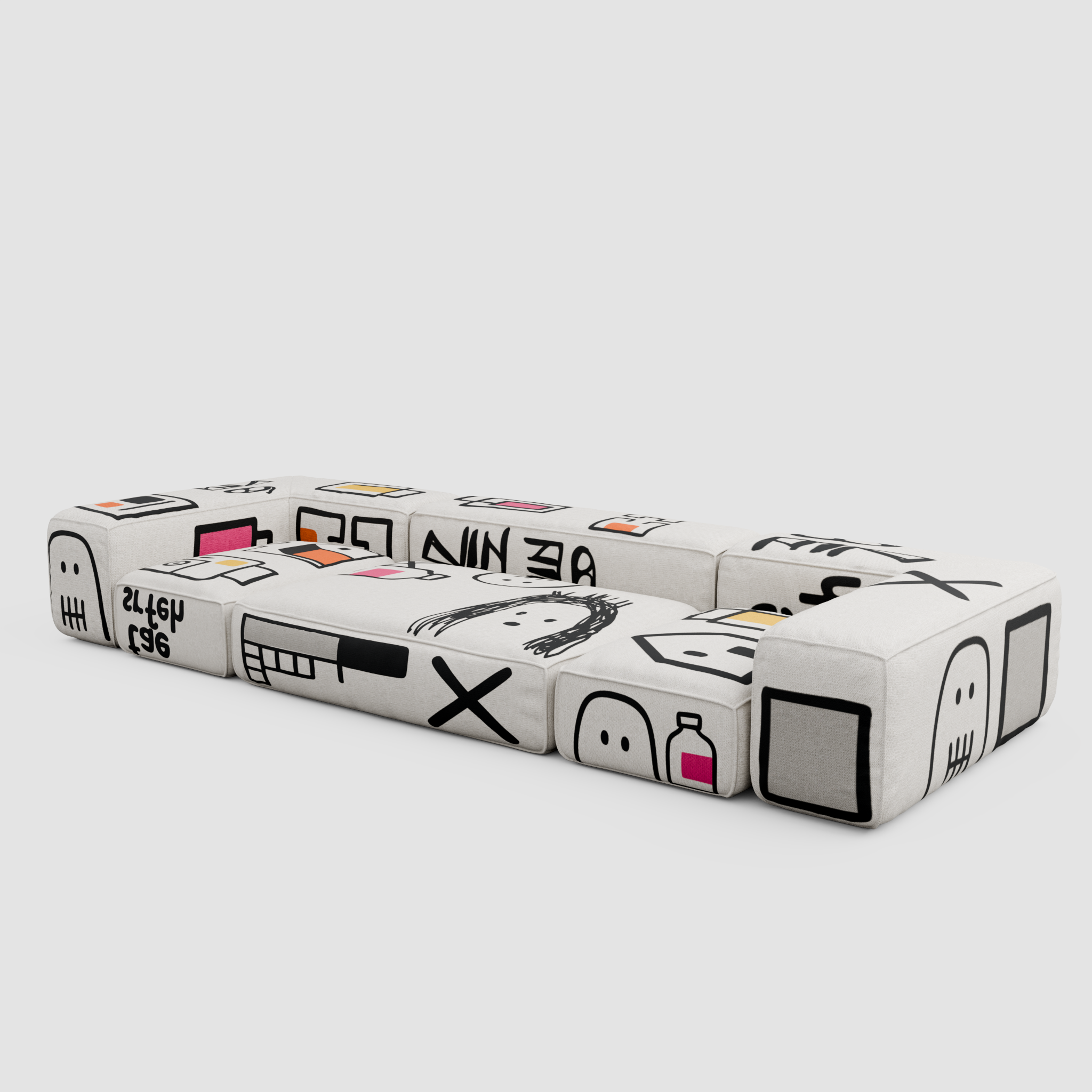RAW NOVA Linear Sofa (Trio): Urban Perspective