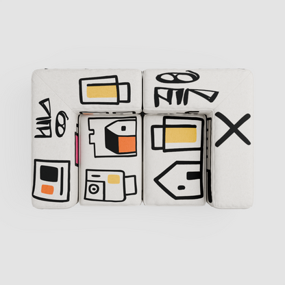 RAW NOVA Sofa (Tête-à-Tête): A Dialogue of Forms