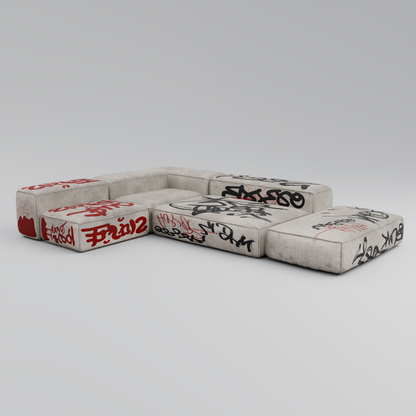 RAW Modular Sofa: Architecture of the Urban Canvas