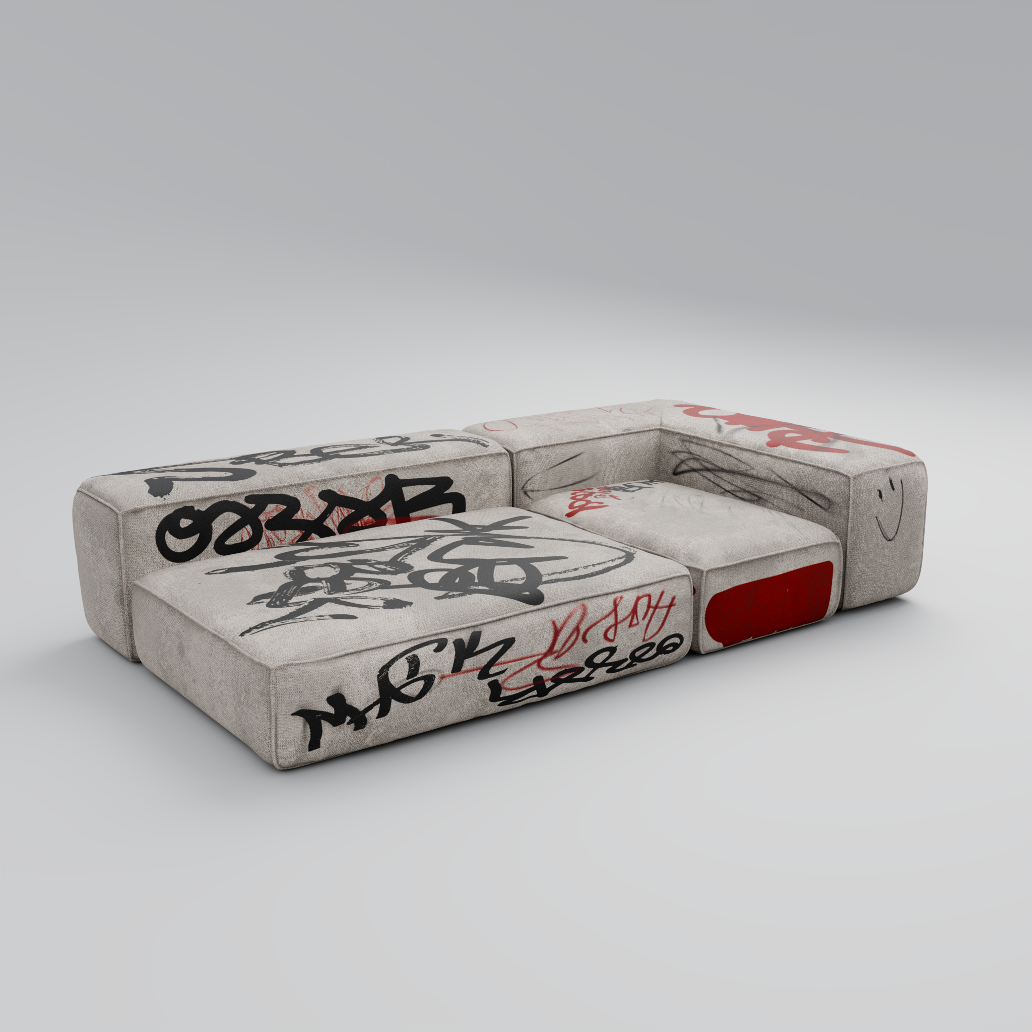RAW Chaise Sofa (Duo): Urban Relaxation for Two