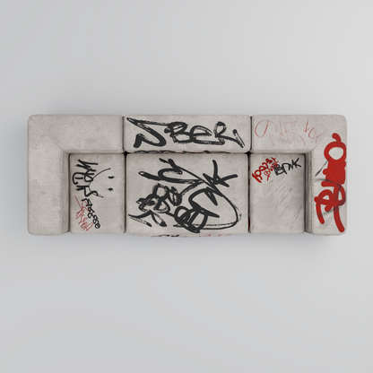 RAW Linear Sofa (Trio): Urban Perspective