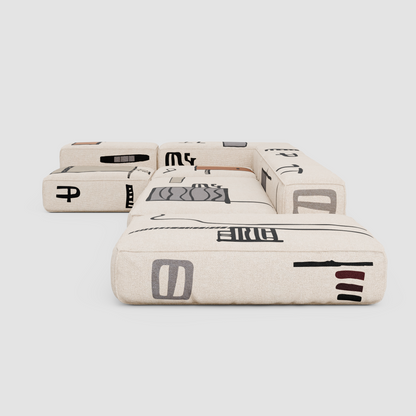 RAW SKETCH Modular Sofa: Architecture of the Urban Canvas